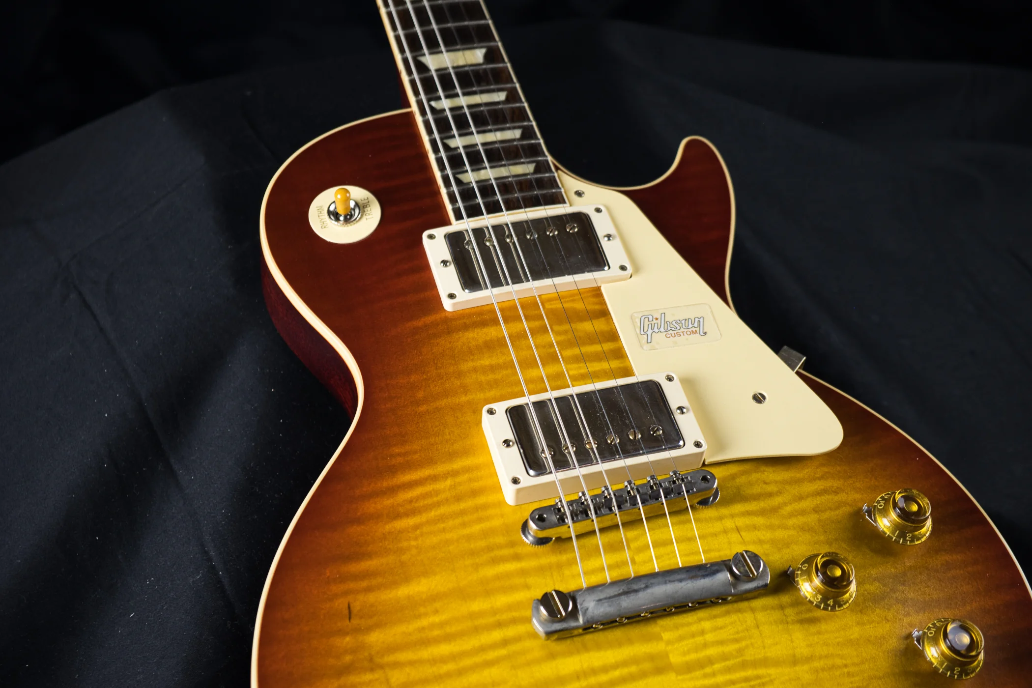 Gibson 60th Anniversary 1959 Les Paul Standard VOS Cherry Teaburst Electric Guitar With Case - Image 12