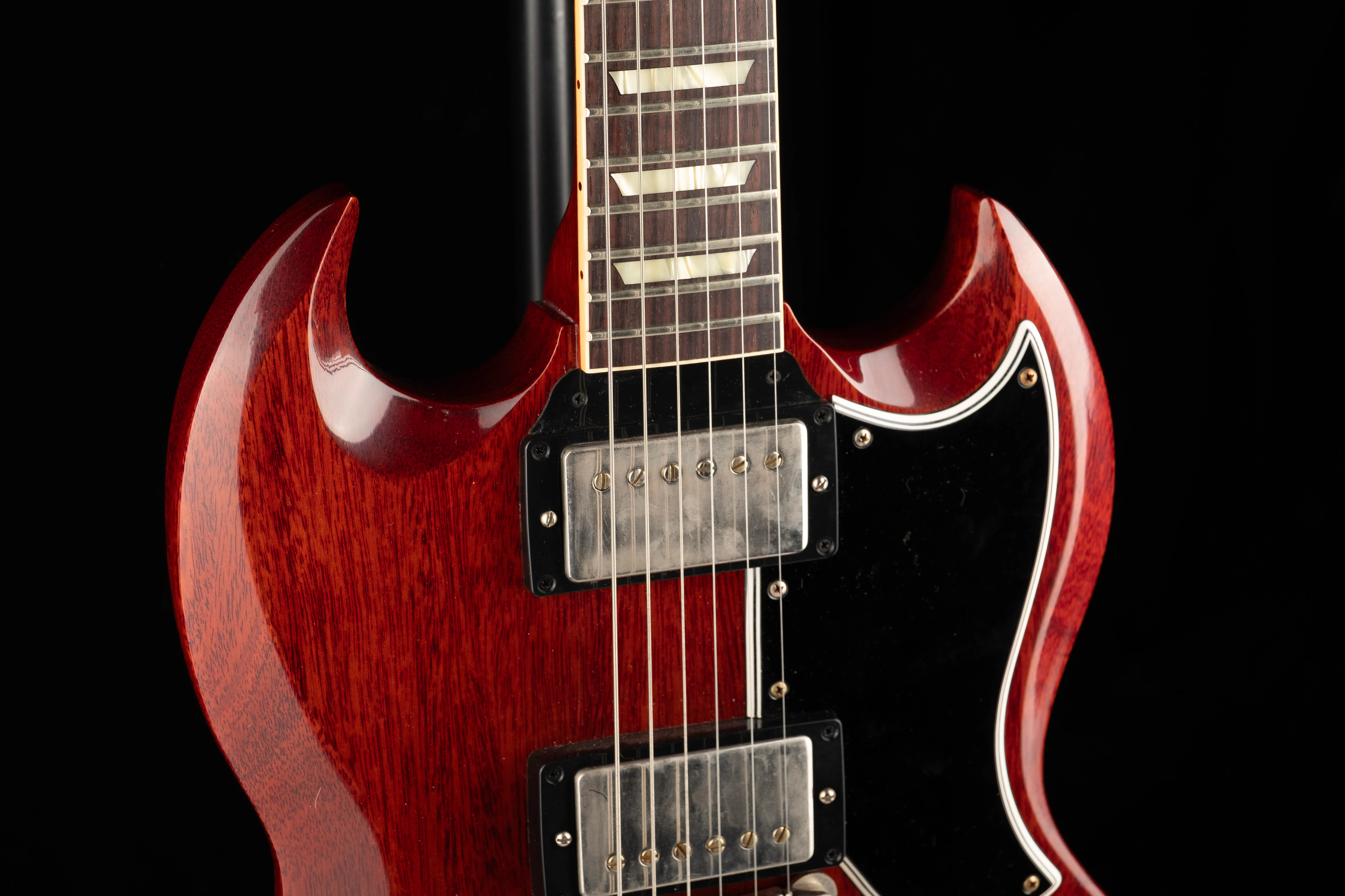 Gibson Custom Shop 1961 Les Paul SG Standard Reissue Stop-Bar VOS Cherry Red - Image 3