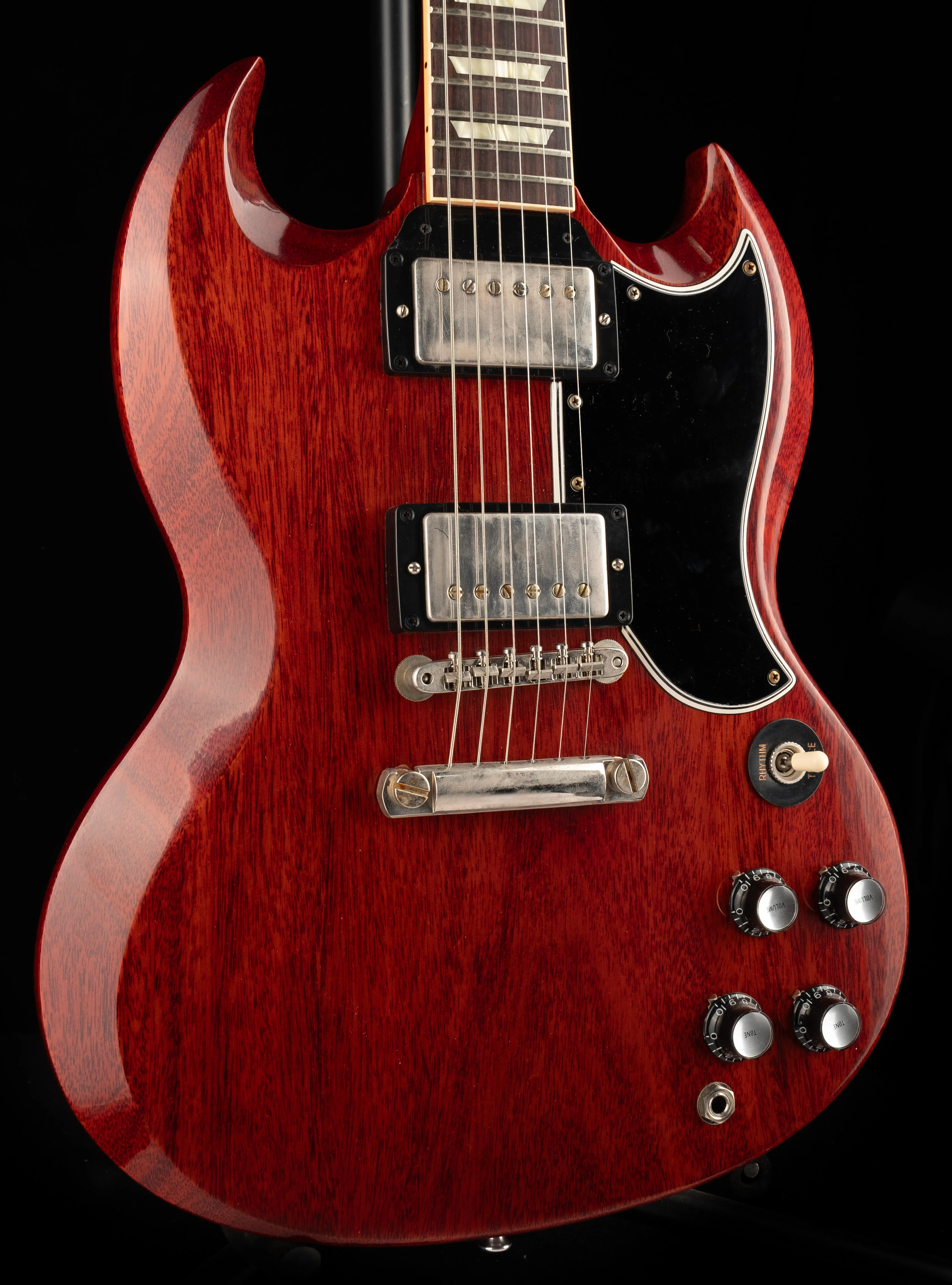 Gibson Custom Shop 1961 Les Paul SG Standard Reissue Stop-Bar VOS Cherry Red - Image 6