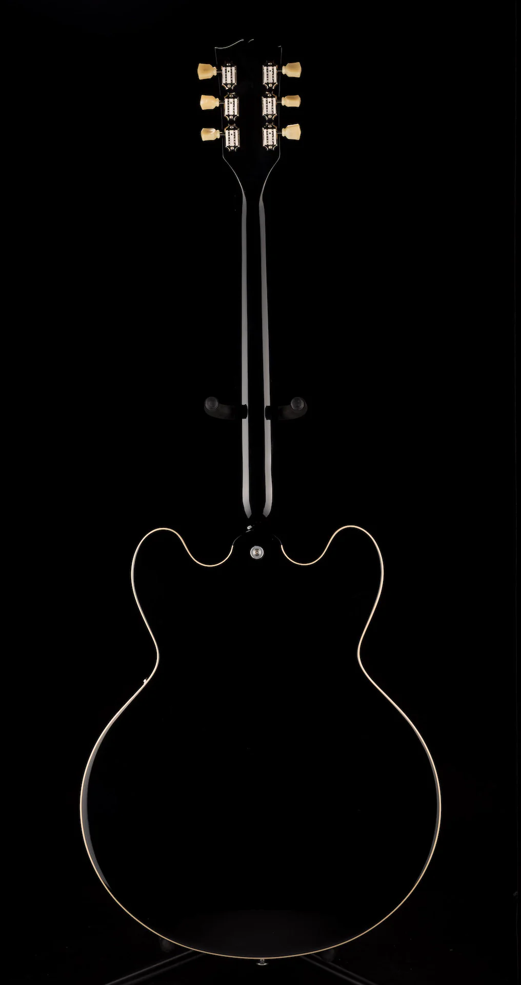 Gibson ES-335 Vintage Ebony Ebony Electric Guitar with Case - Image 10