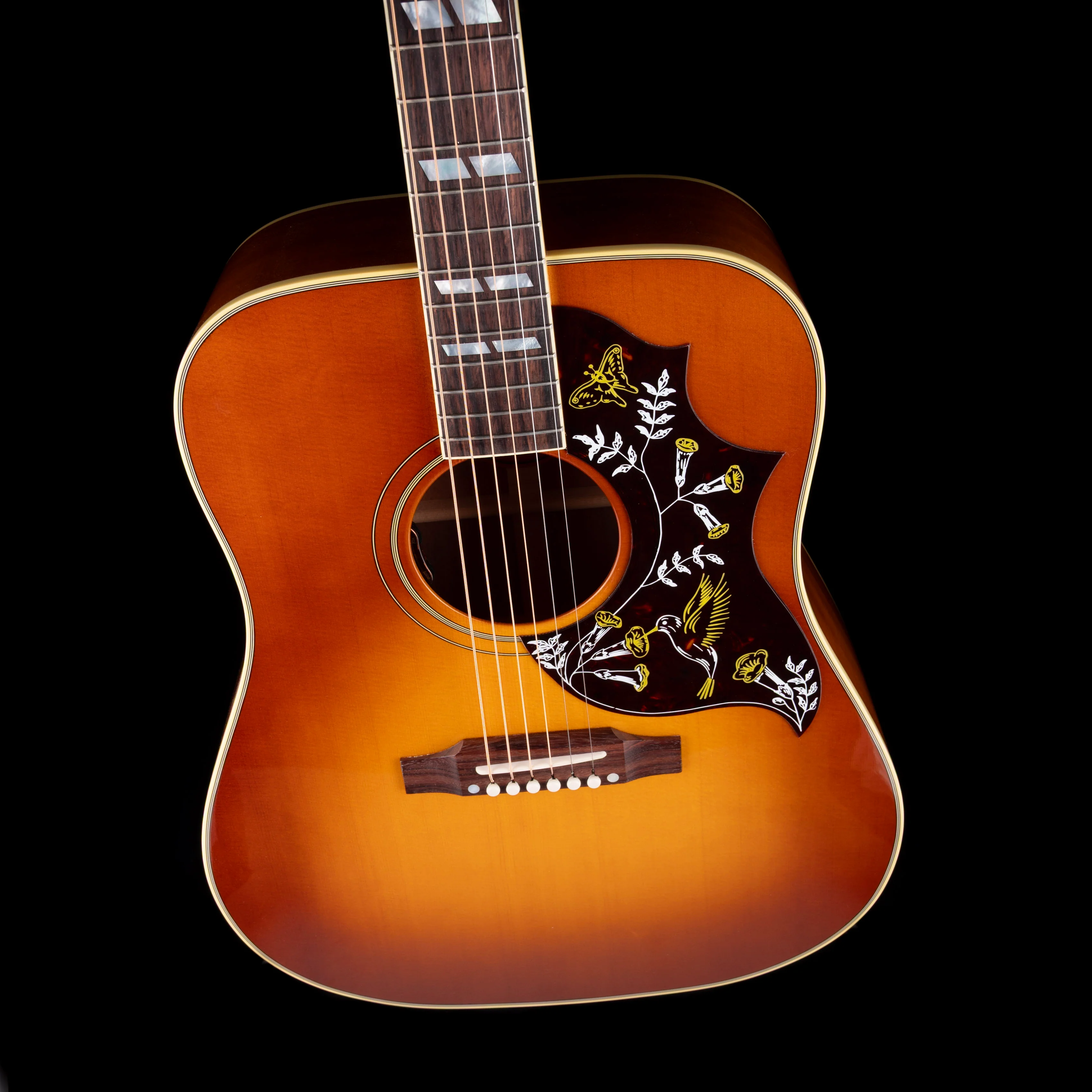 Gibson Hummingbird Original Heritage Cherry Sunburst Acoustic Electric Guitar - Image 3