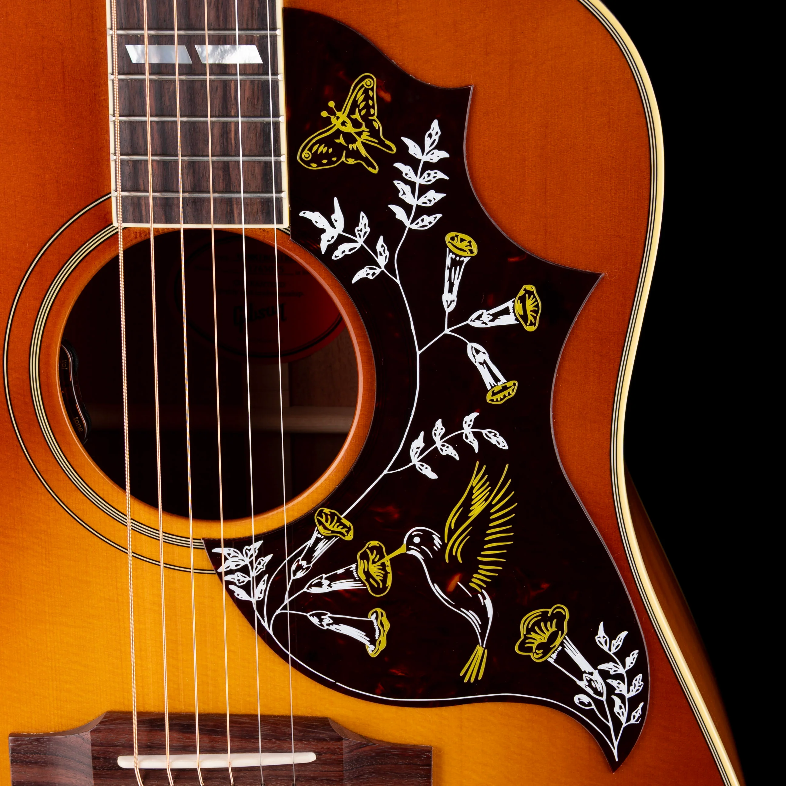 Gibson Hummingbird Original Heritage Cherry Sunburst Acoustic Electric Guitar - Image 6