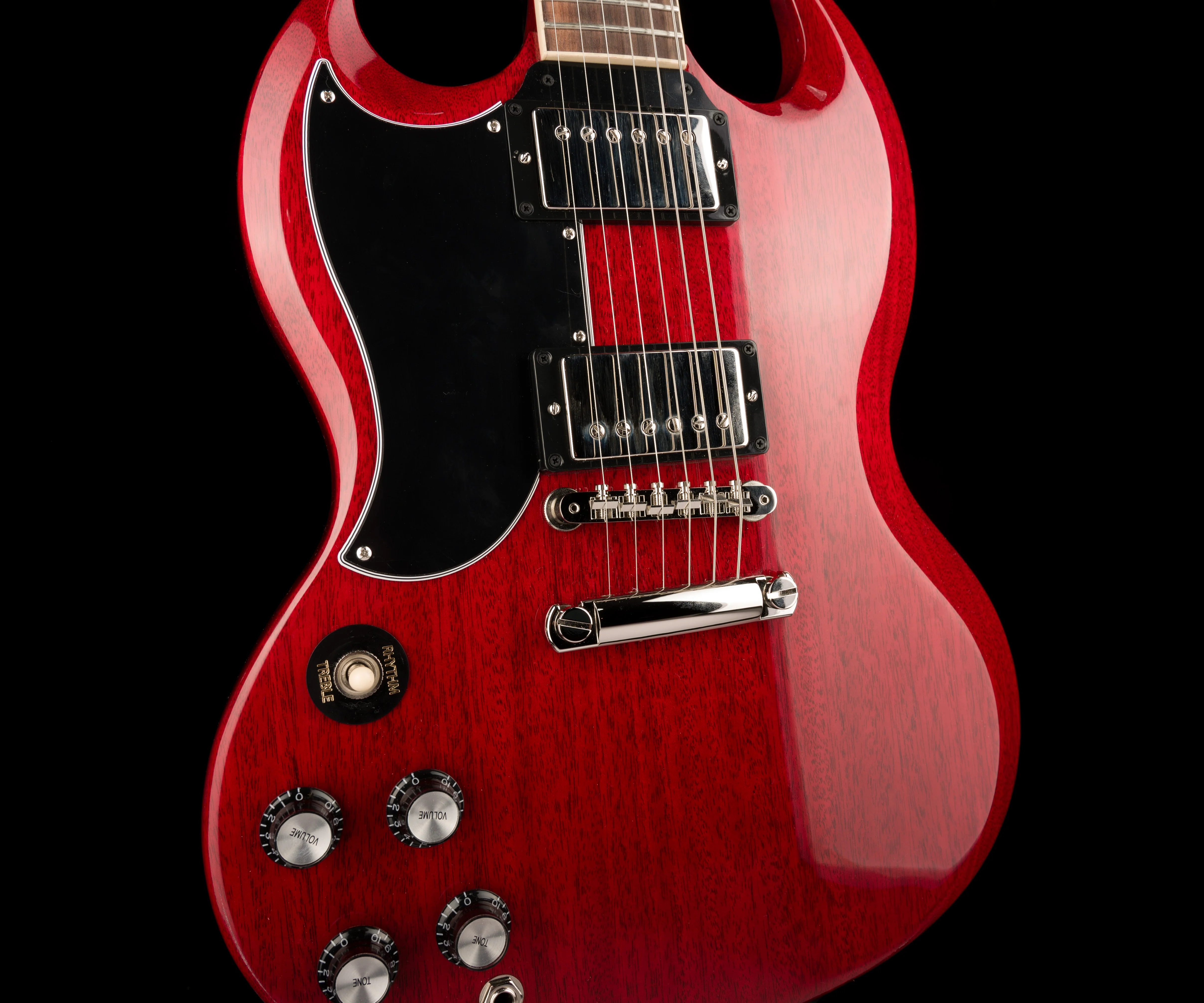 Gibson SG Standard '61 Stop Bar Left-handed Vintage Cherry with Case - Image 6