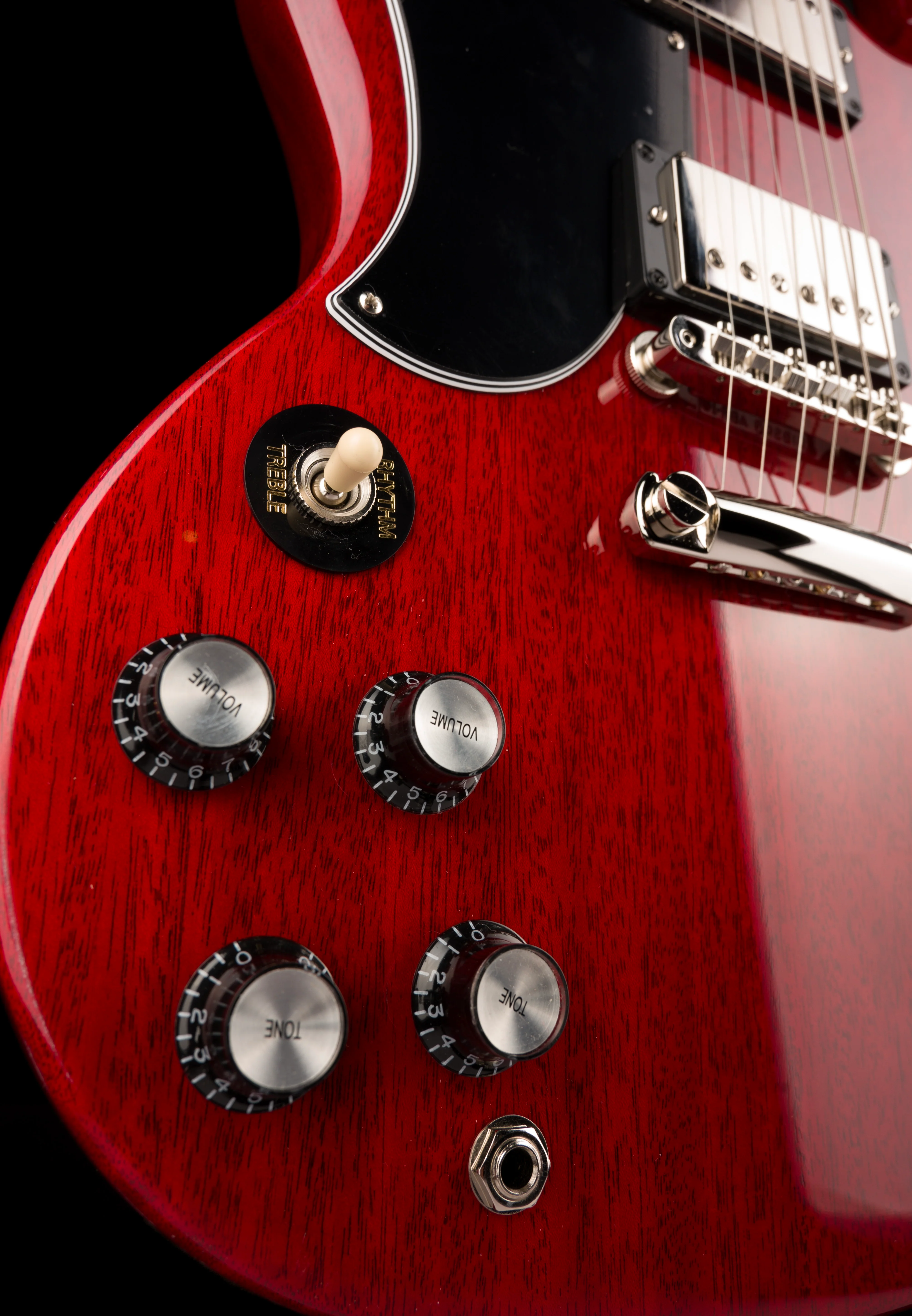 Gibson SG Standard '61 Stop Bar Left-handed Vintage Cherry with Case - Image 8