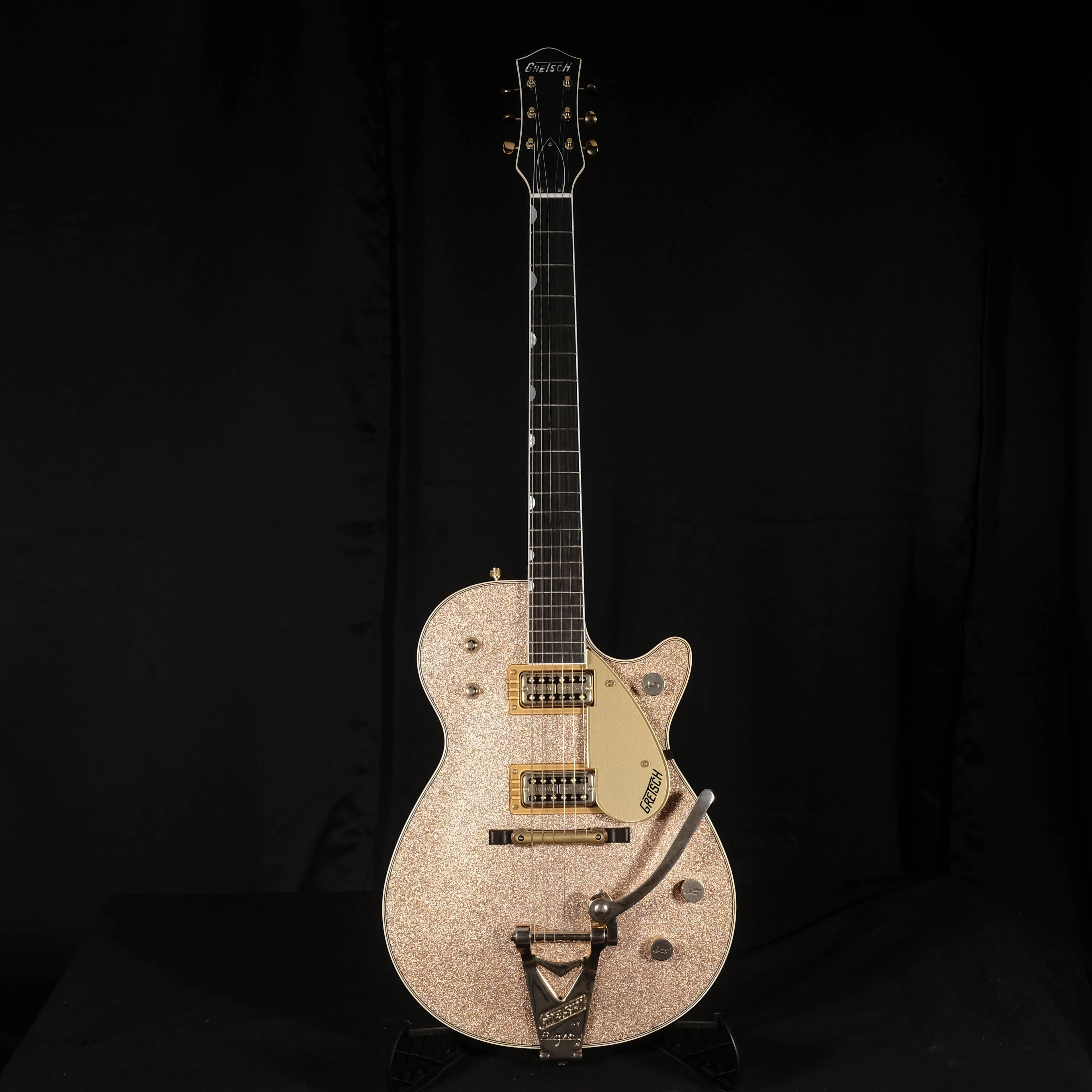Gretsch Custom Shop Masterbuilt Stephen Stern G6128CS 1959 Duo Jet Closet Classic Champagne Sparkle - Image 2