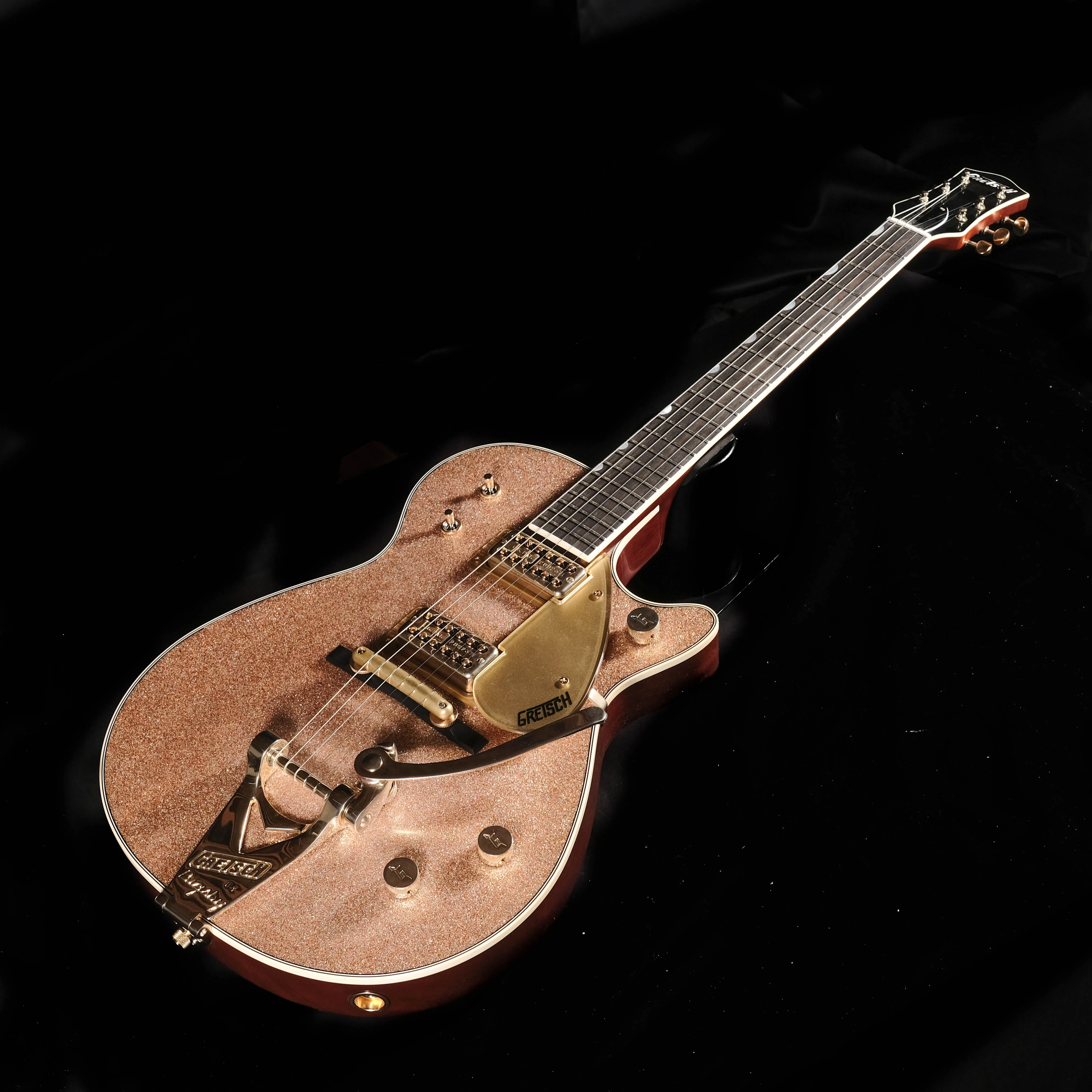 Gretsch Custom Shop Masterbuilt Stephen Stern G6128CS 1959 Duo Jet Closet Classic Champagne Sparkle - Image 3