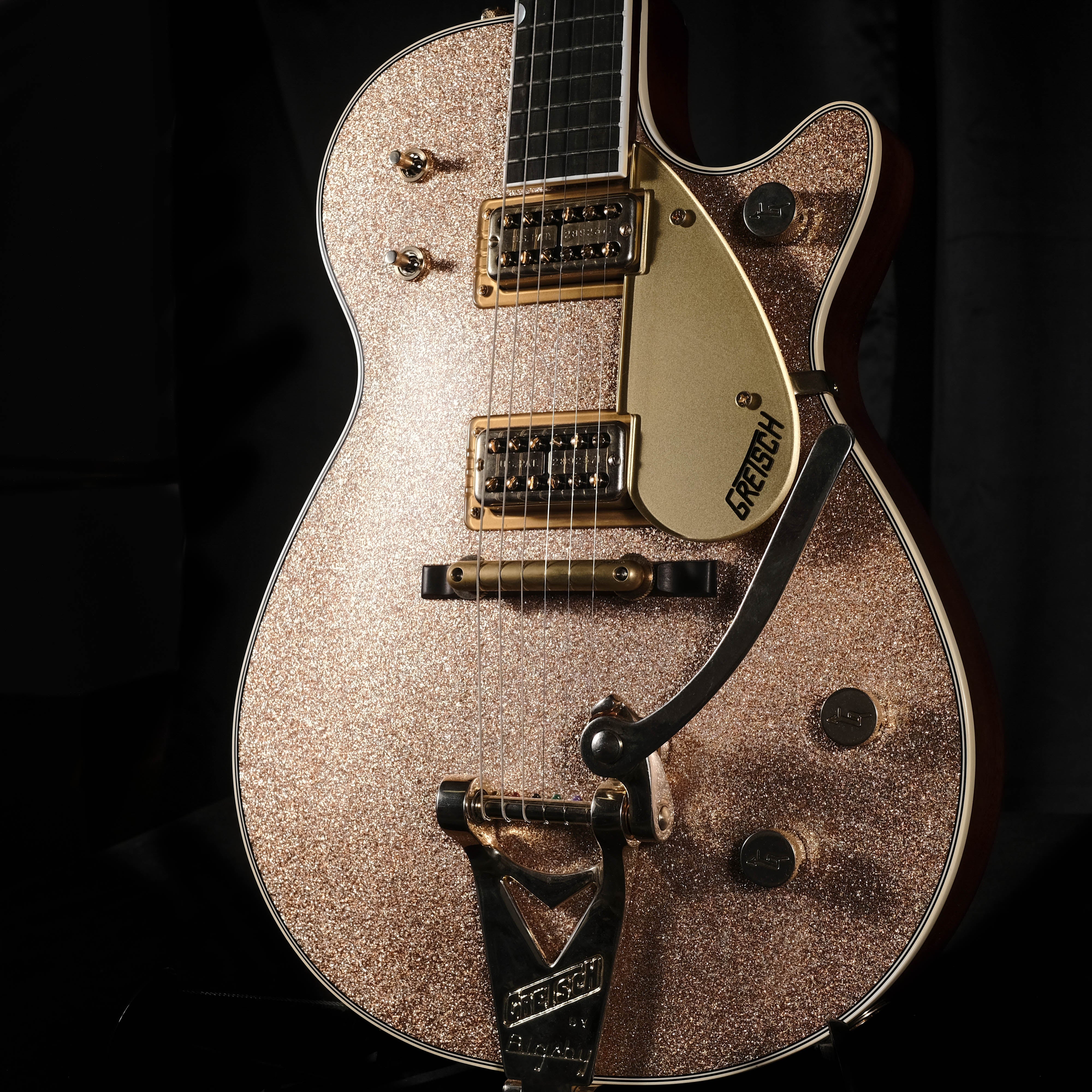 Gretsch Custom Shop Masterbuilt Stephen Stern G6128CS 1959 Duo Jet Closet Classic Champagne Sparkle - Image 4