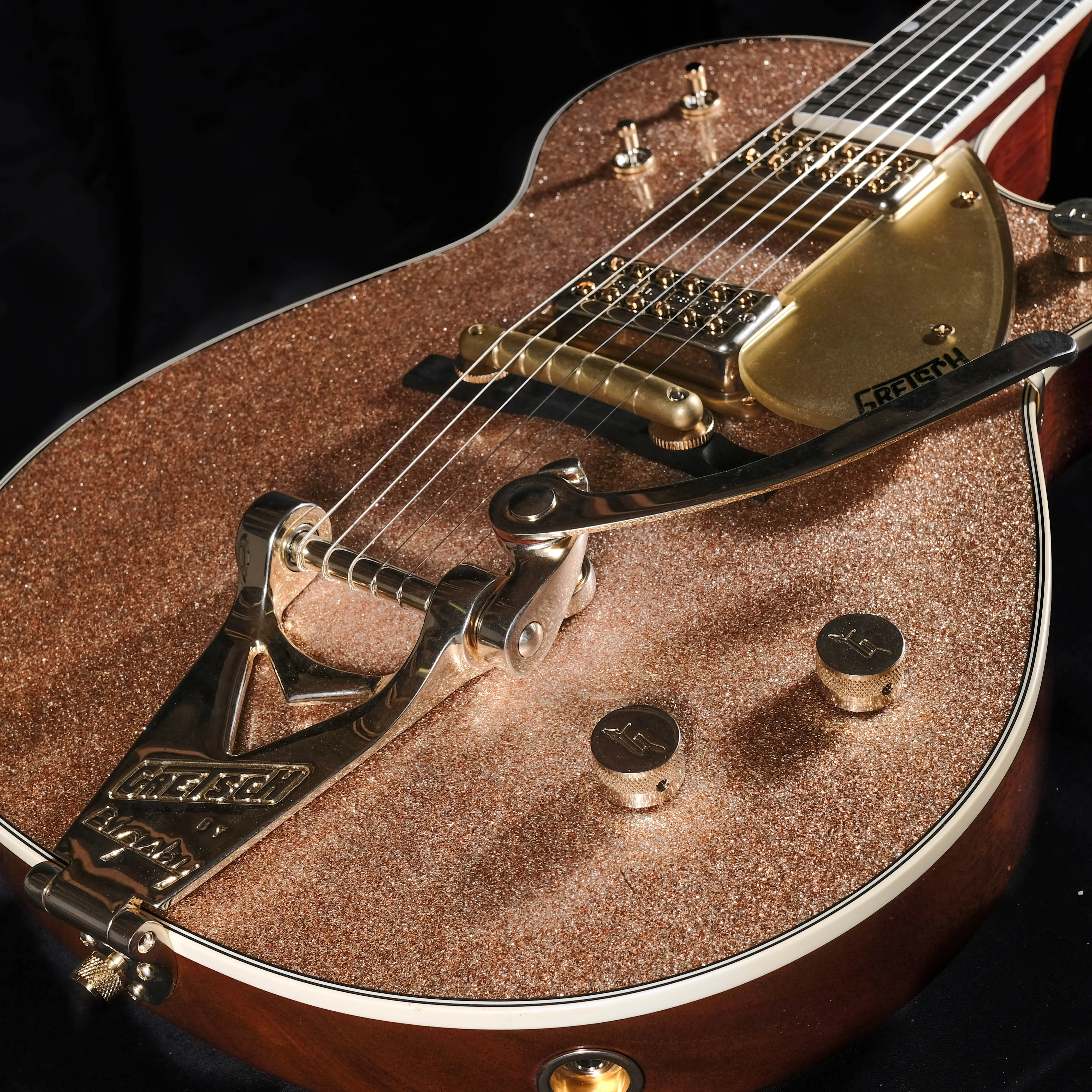 Gretsch Custom Shop Masterbuilt Stephen Stern G6128CS 1959 Duo Jet Closet Classic Champagne Sparkle - Image 6