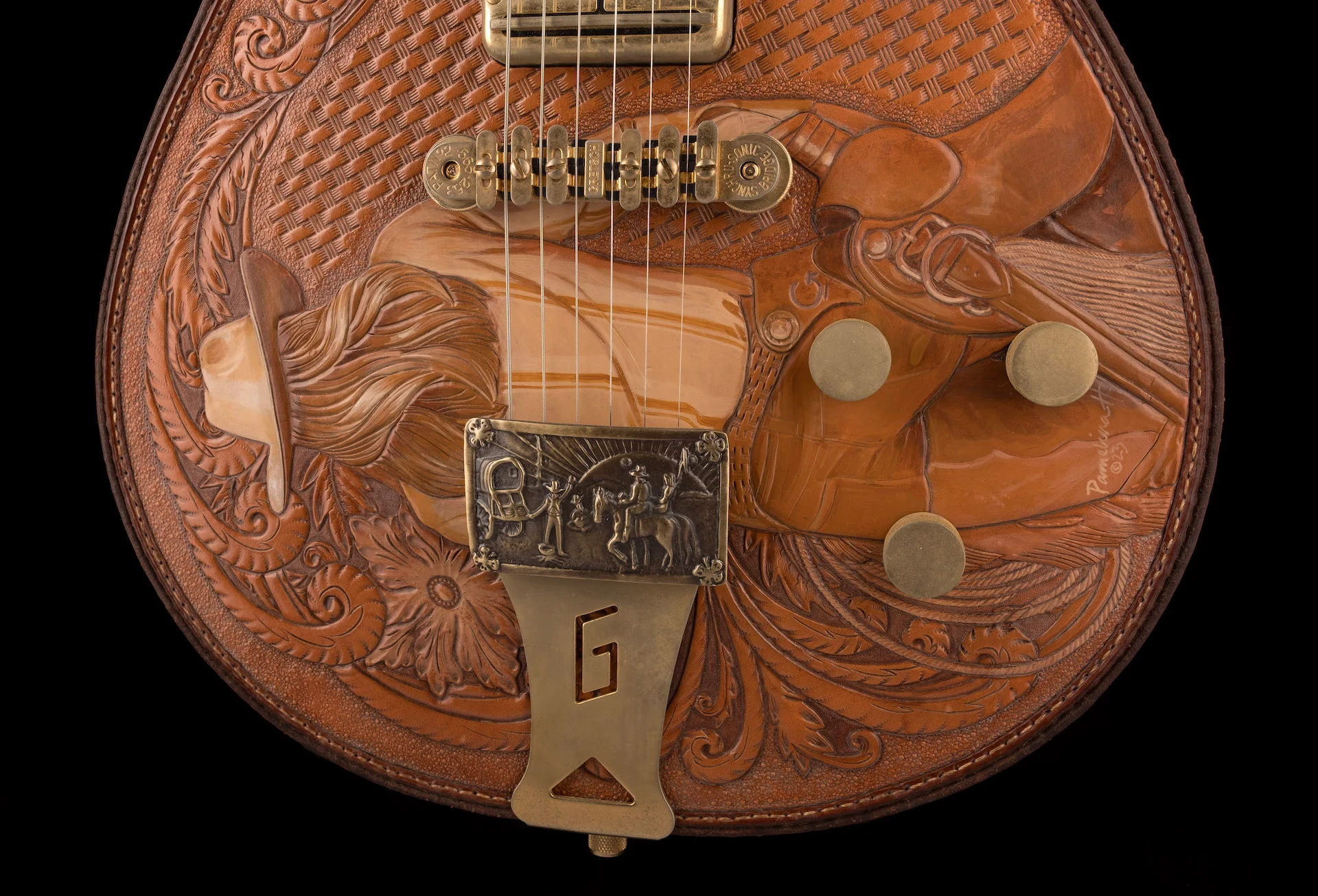 Gretsch Custom Shop Masterbuilt Stephen Stern G6130-CST Leather Roundup Closet Classic - Image 5