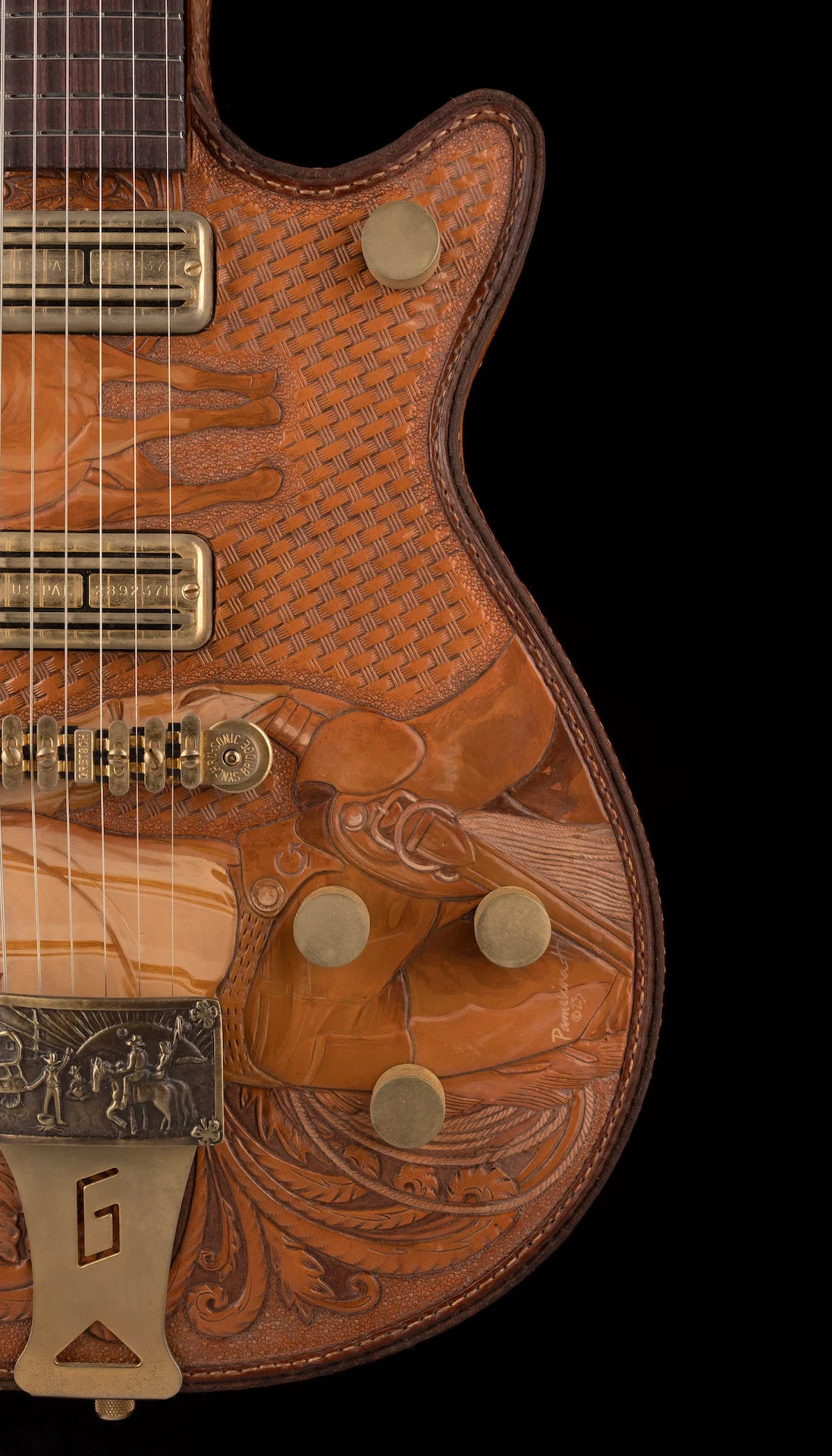 Gretsch Custom Shop Masterbuilt Stephen Stern G6130-CST Leather Roundup Closet Classic - Image 9