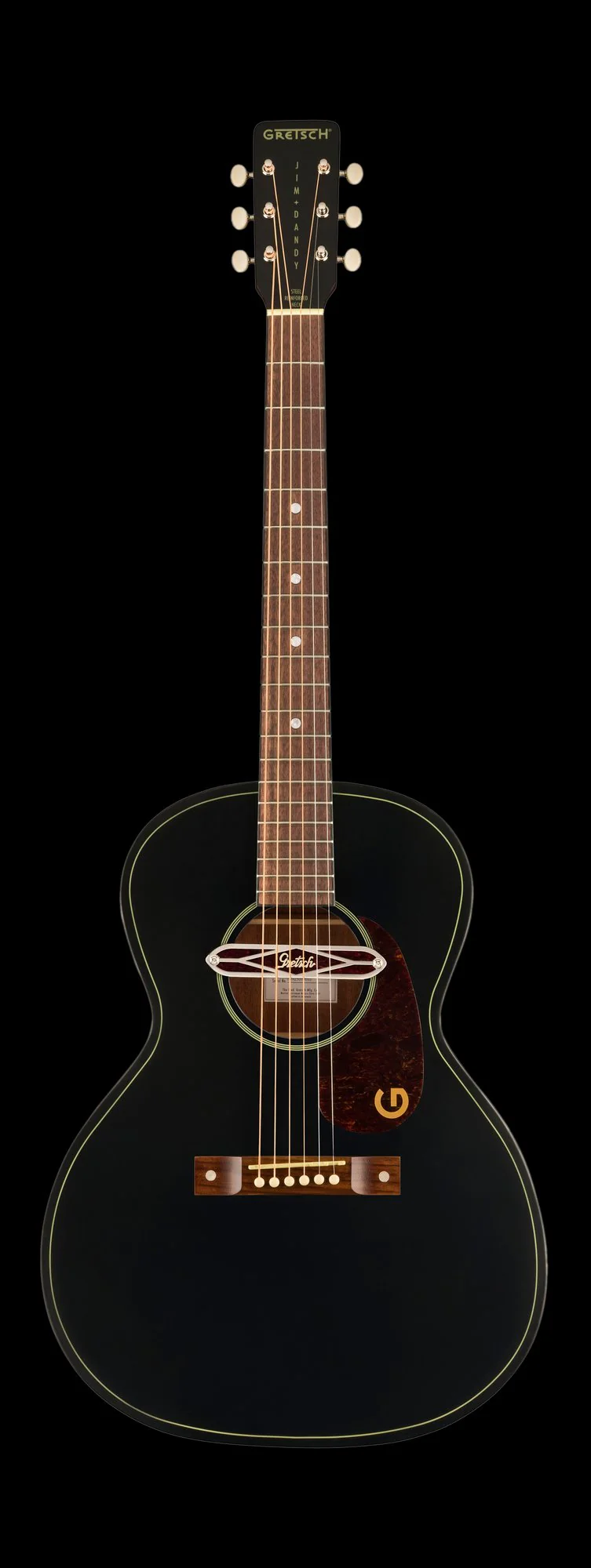 Gretsch Deltoluxe Concert Walnut Fingerboard Tortoiseshell Pickguard Black Top - Image 5