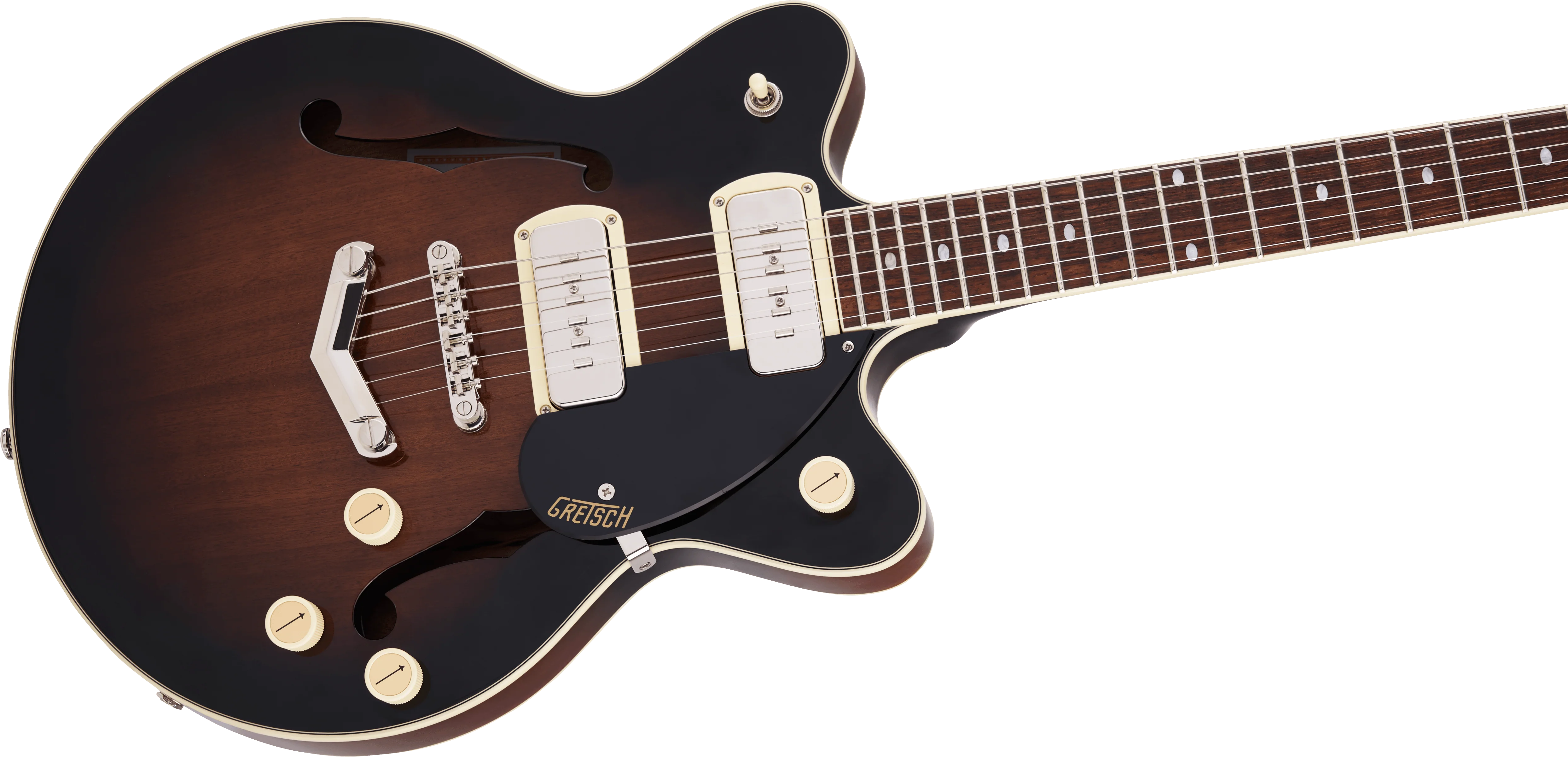 Gretsch G2655-P90 Streamliner Center Block Jr. Double-Cut P90 with V-Stoptail Brownstone Electric Guitar - Image 5