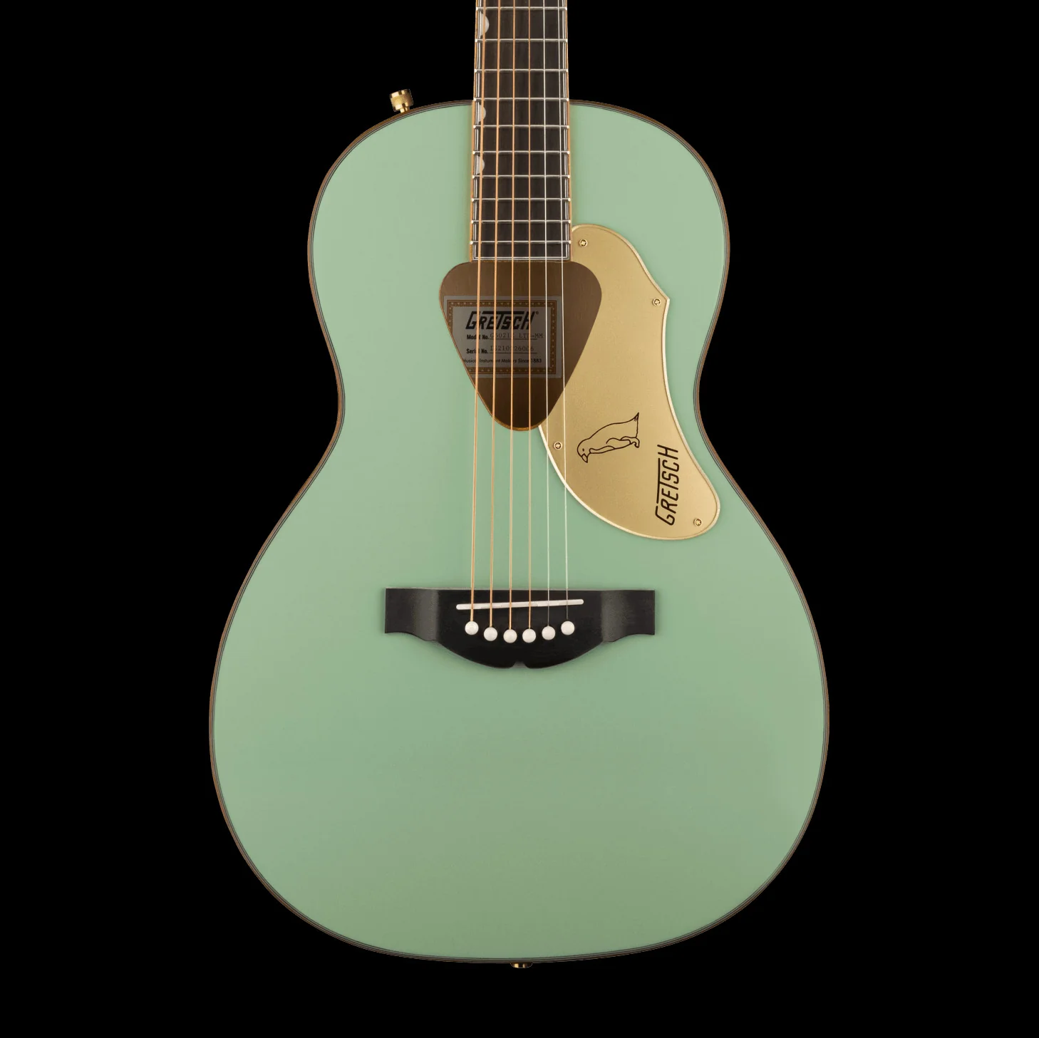 Gretsch G5021E Rancher Penguin Parlor Acoustic/Electric Mint Metallic Acoustic Guitar