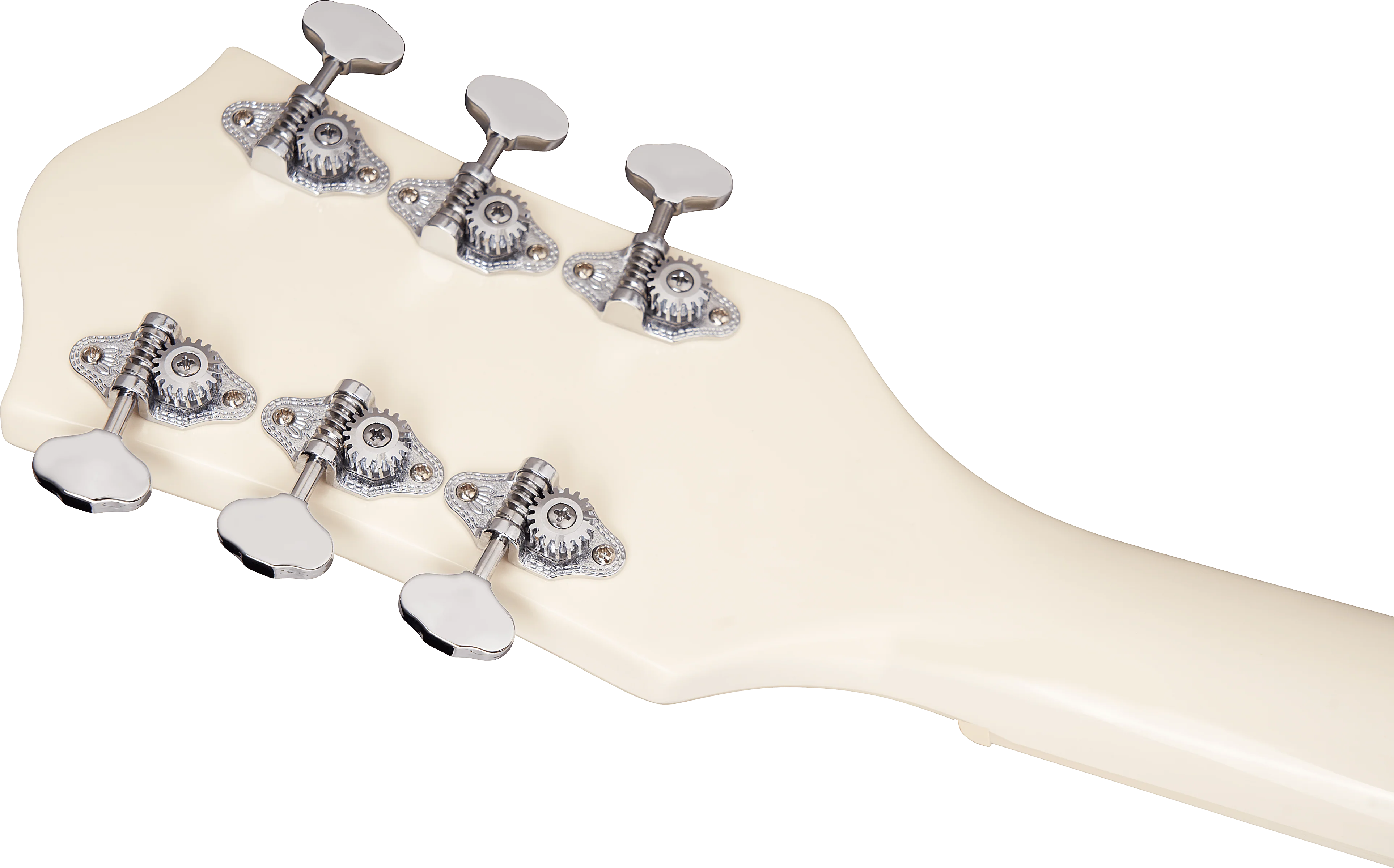 DISC - Gretsch G5410T Limited Edition Electromatic Tri-Five Hollow Body Single-Cut with Bigsby Two-Tone Fiesta Red/Vintage White Electric Guitar - Image 9