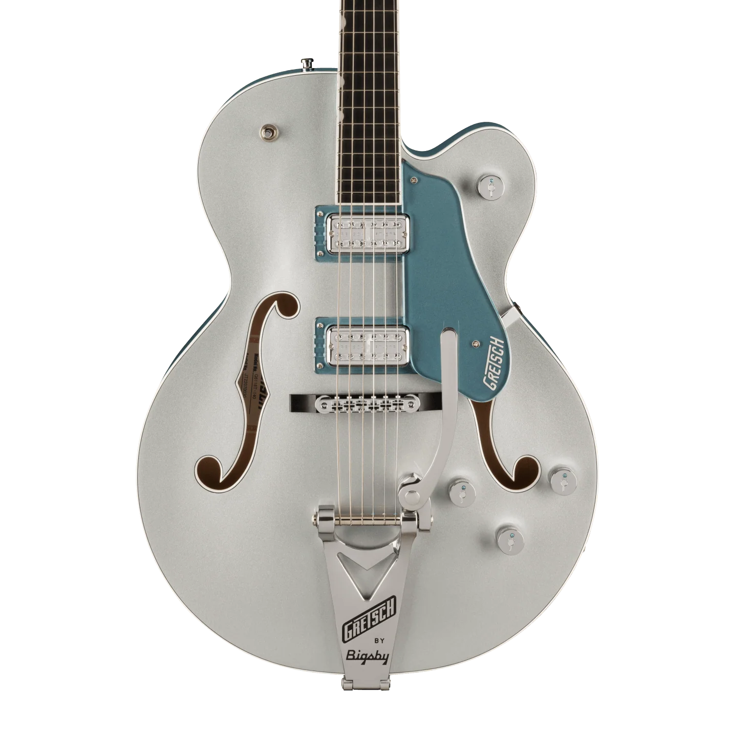 Gretsch G6118T-140 LTD 140th Double Platinum Anniversary With Bigsby Two-Tone Pure Platinum/Stone Platinum With Case
