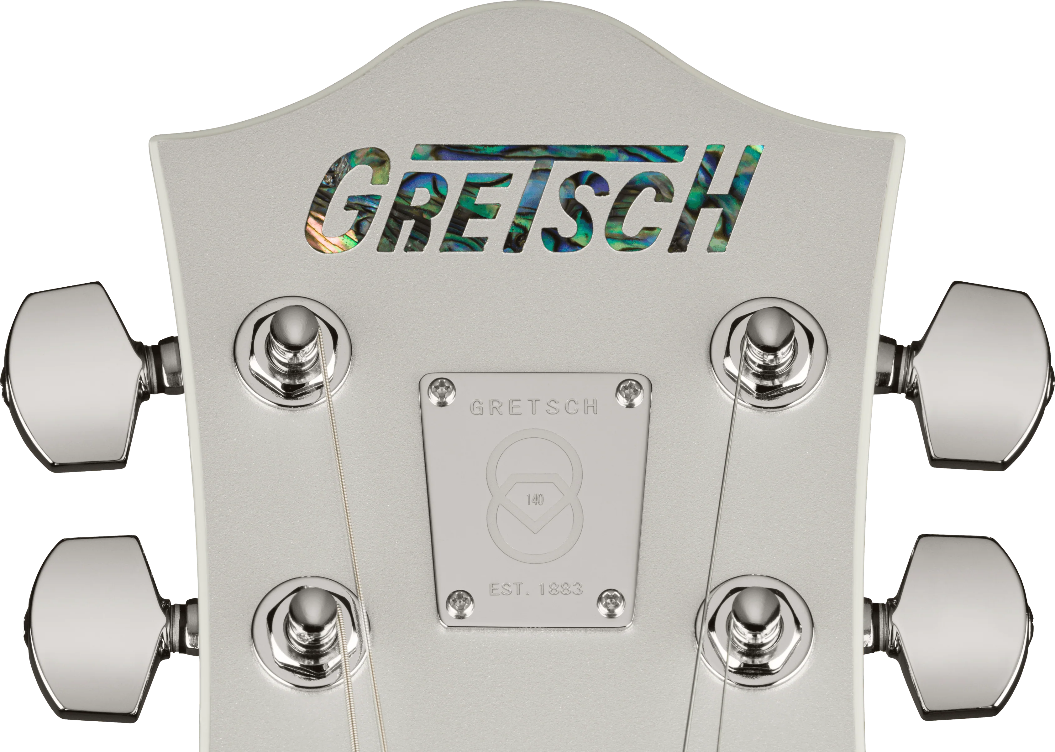 Gretsch G6118T-140 LTD 140th Double Platinum Anniversary With Bigsby Two-Tone Pure Platinum/Stone Platinum With Case - Image 7