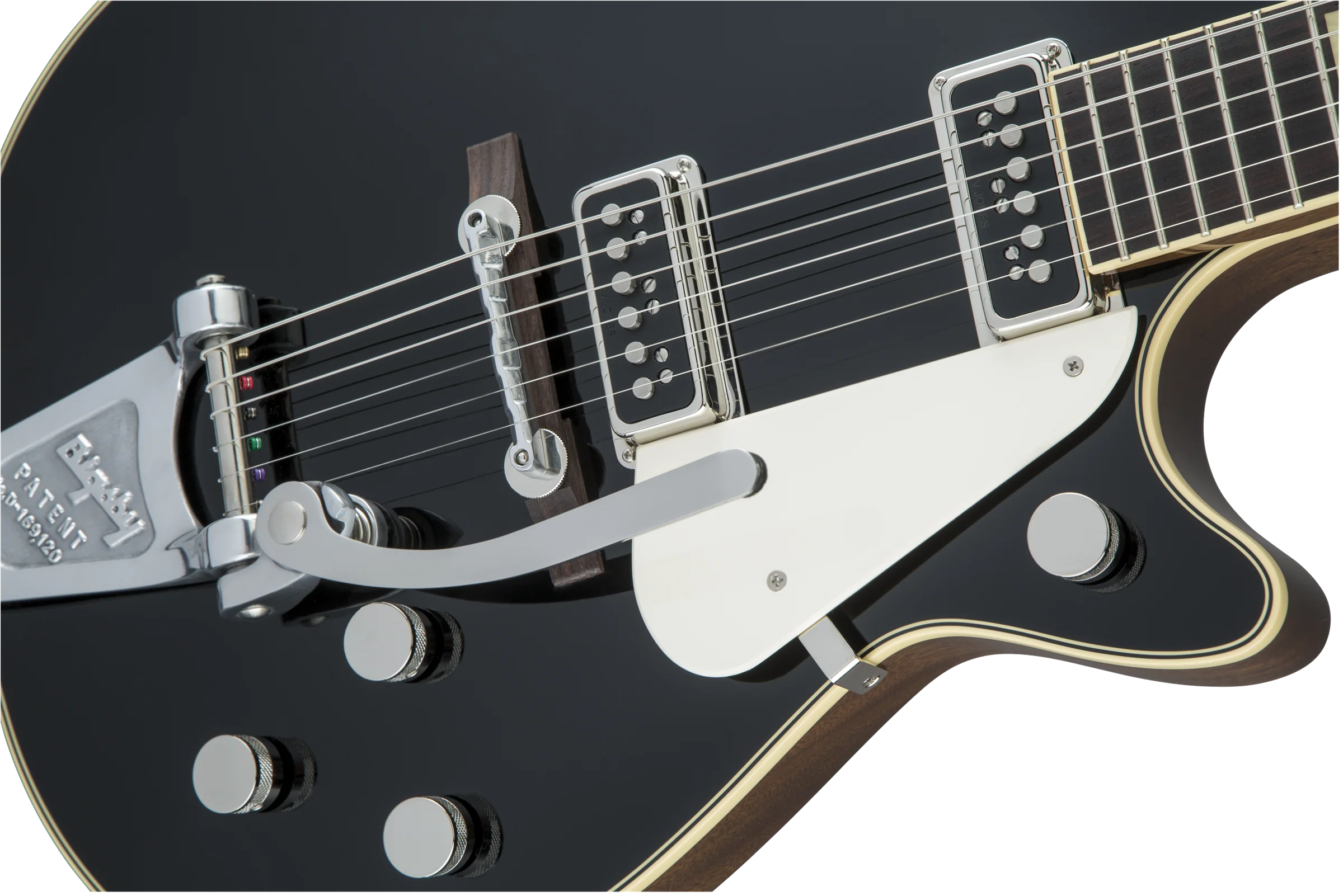 Gretsch G6128T-53 Vintage Select ’53 Duo Jet with Bigsby TV Jones Black Electric Guitar - Image 5
