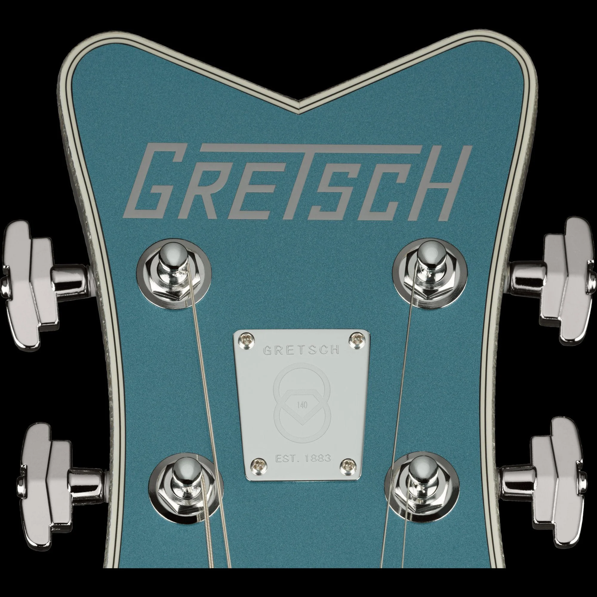 Gretsch G6134T-140 LTD 140th Double Platinum Penguin With Bigsby Two-Tone Stone Platinum/Pure Platinum With Case - Image 7