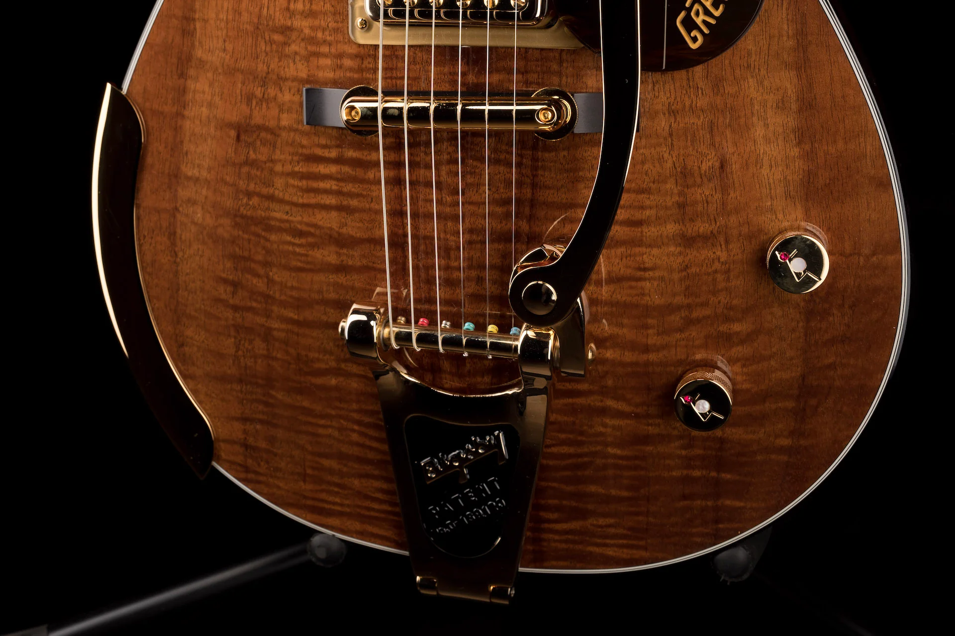 Gretsch G6134T Limited Edition Penguin Koa with Bigsby Natural Electric Guitar With Case - Image 6