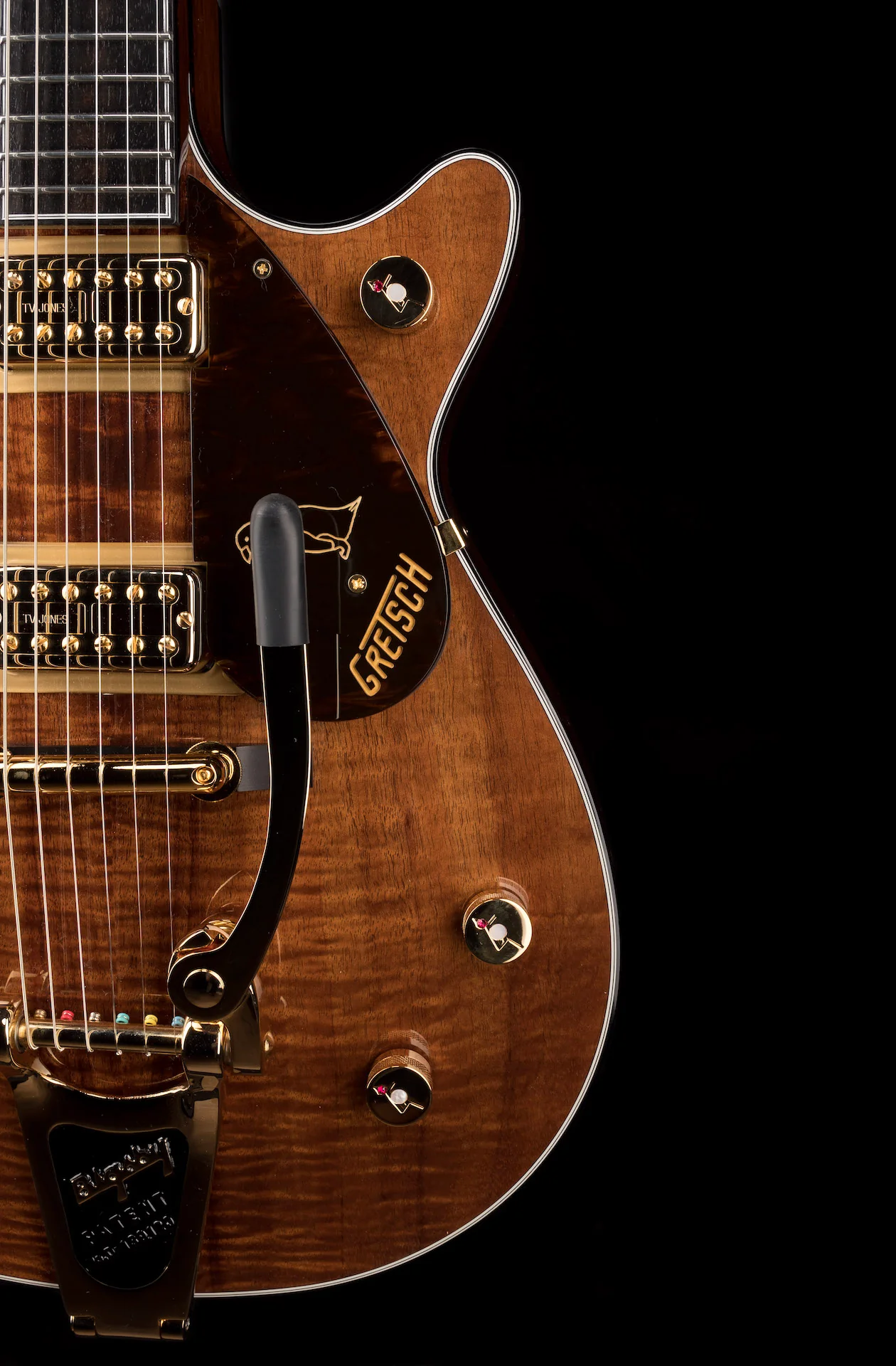 Gretsch G6134T Limited Edition Penguin Koa with Bigsby Natural Electric Guitar With Case - Image 7