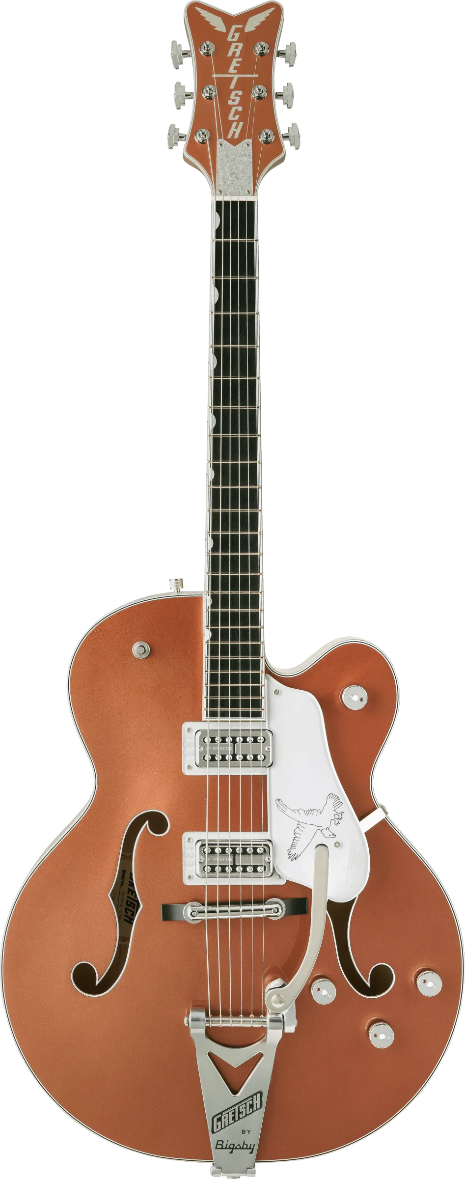 DISC - Gretsch G6136T Limited Edition Falcon with Bigsby Two-Tone Copper/Sahara Metallic Electric Guitar - Image 2