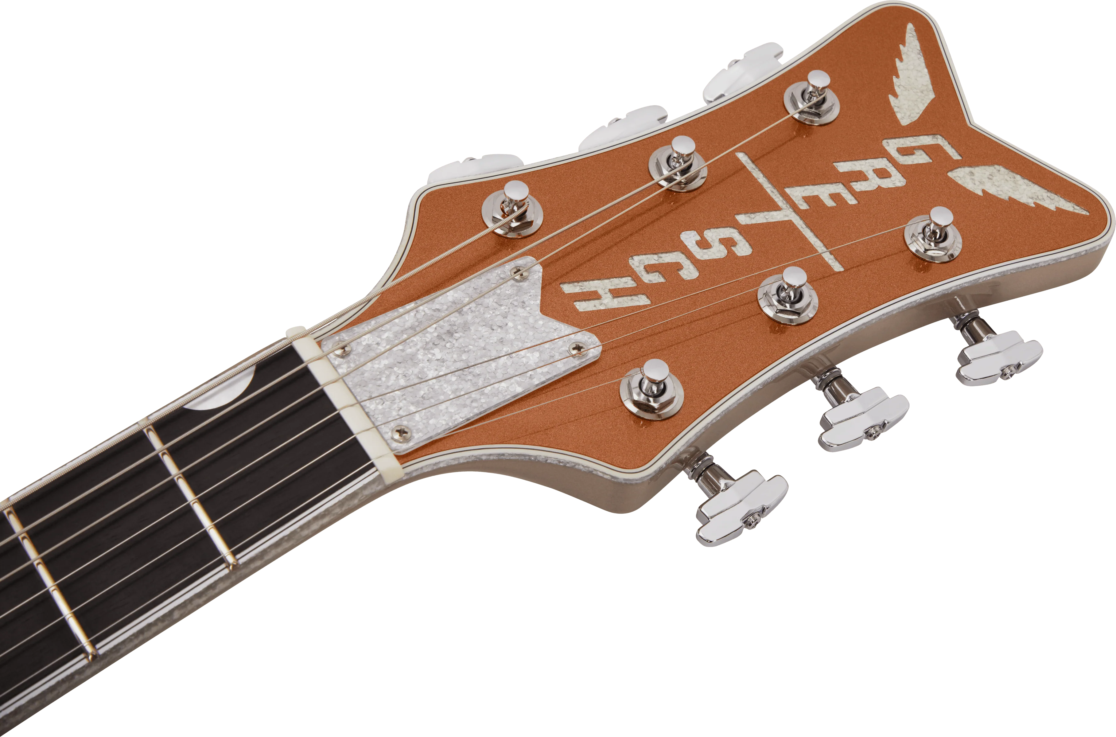 DISC - Gretsch G6136T Limited Edition Falcon with Bigsby Two-Tone Copper/Sahara Metallic Electric Guitar - Image 7