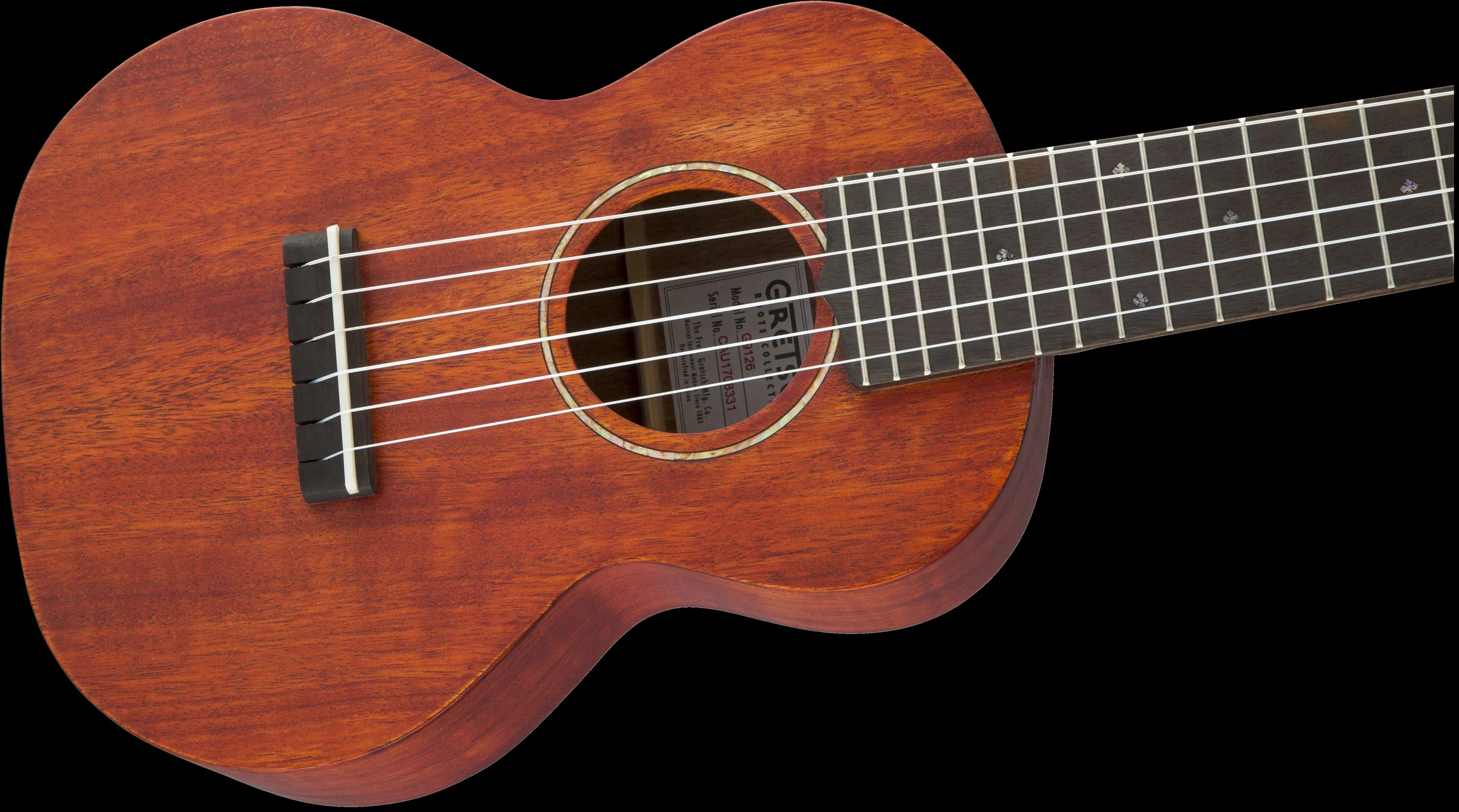 Gretsch G9126 Guitar-Ukulele Acoustic with Gig Bag Honey Mahogany Stain - Image 4