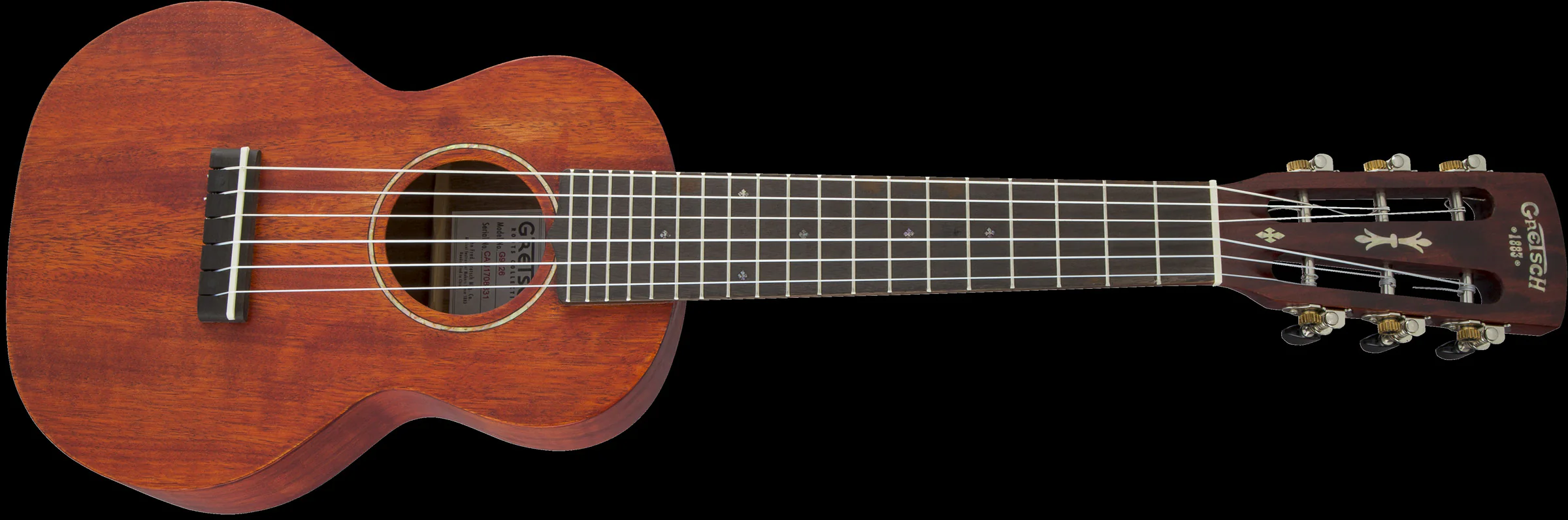 Gretsch G9126 Guitar-Ukulele Acoustic with Gig Bag Honey Mahogany Stain - Image 5