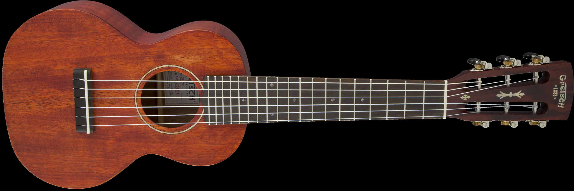 Gretsch G9126 Guitar-Ukulele Acoustic with Gig Bag Honey Mahogany Stain - Image 7