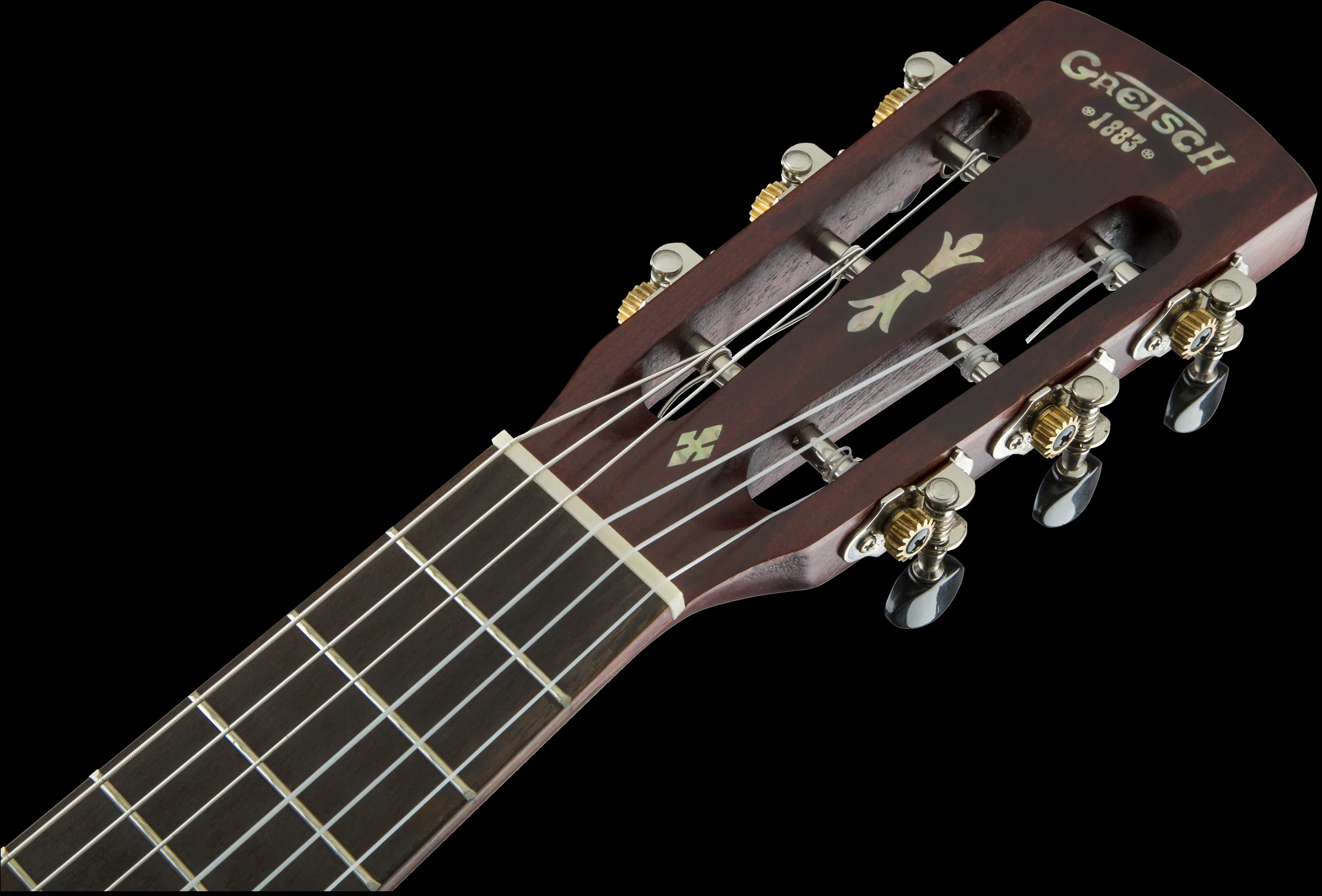 Gretsch G9126 Guitar-Ukulele Acoustic with Gig Bag Honey Mahogany Stain - Image 9