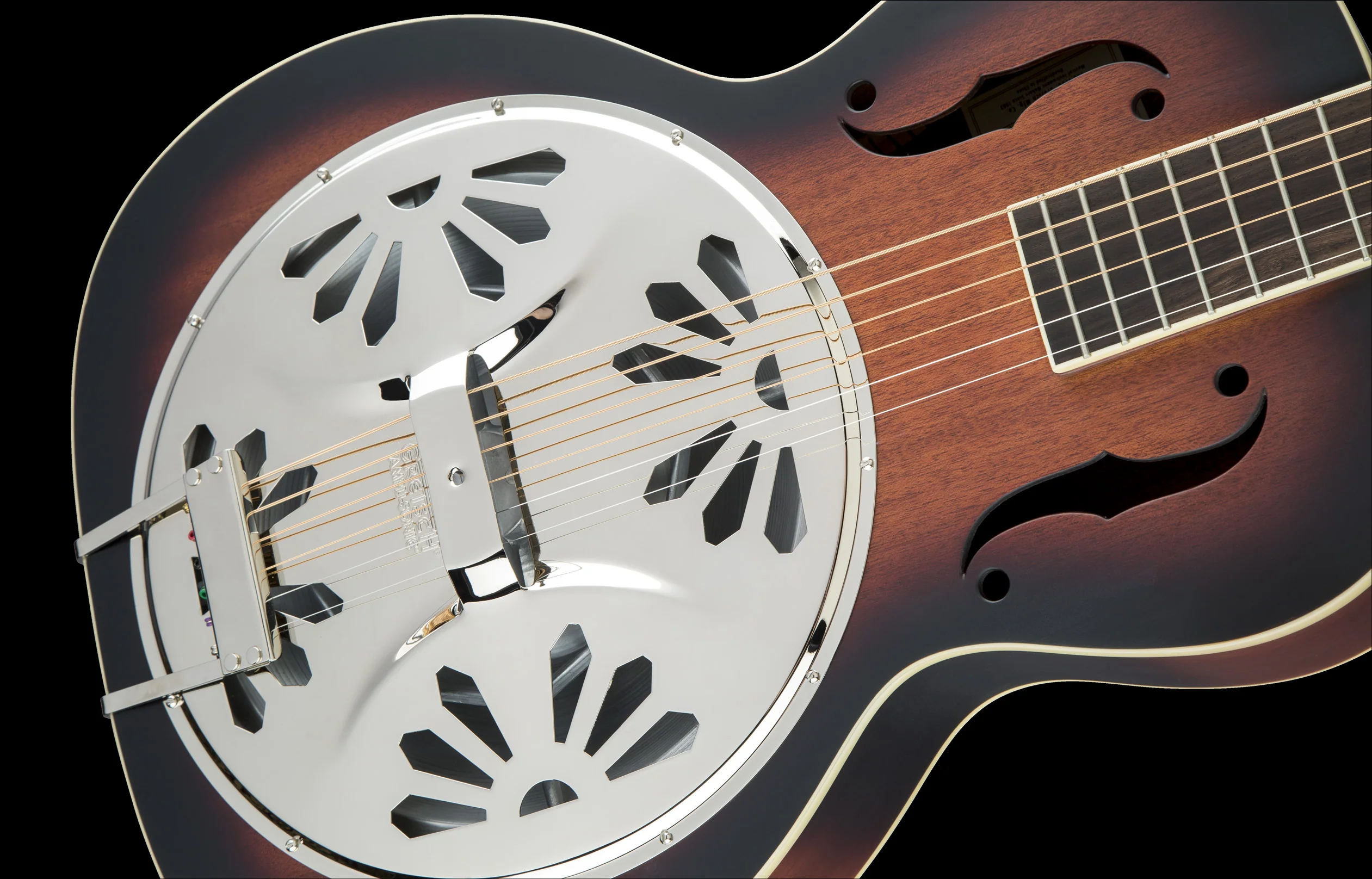 Gretsch G9220 Bobtail Round-Neck Acoustic-Electric Resonator Guitar Sunburst - Image 6