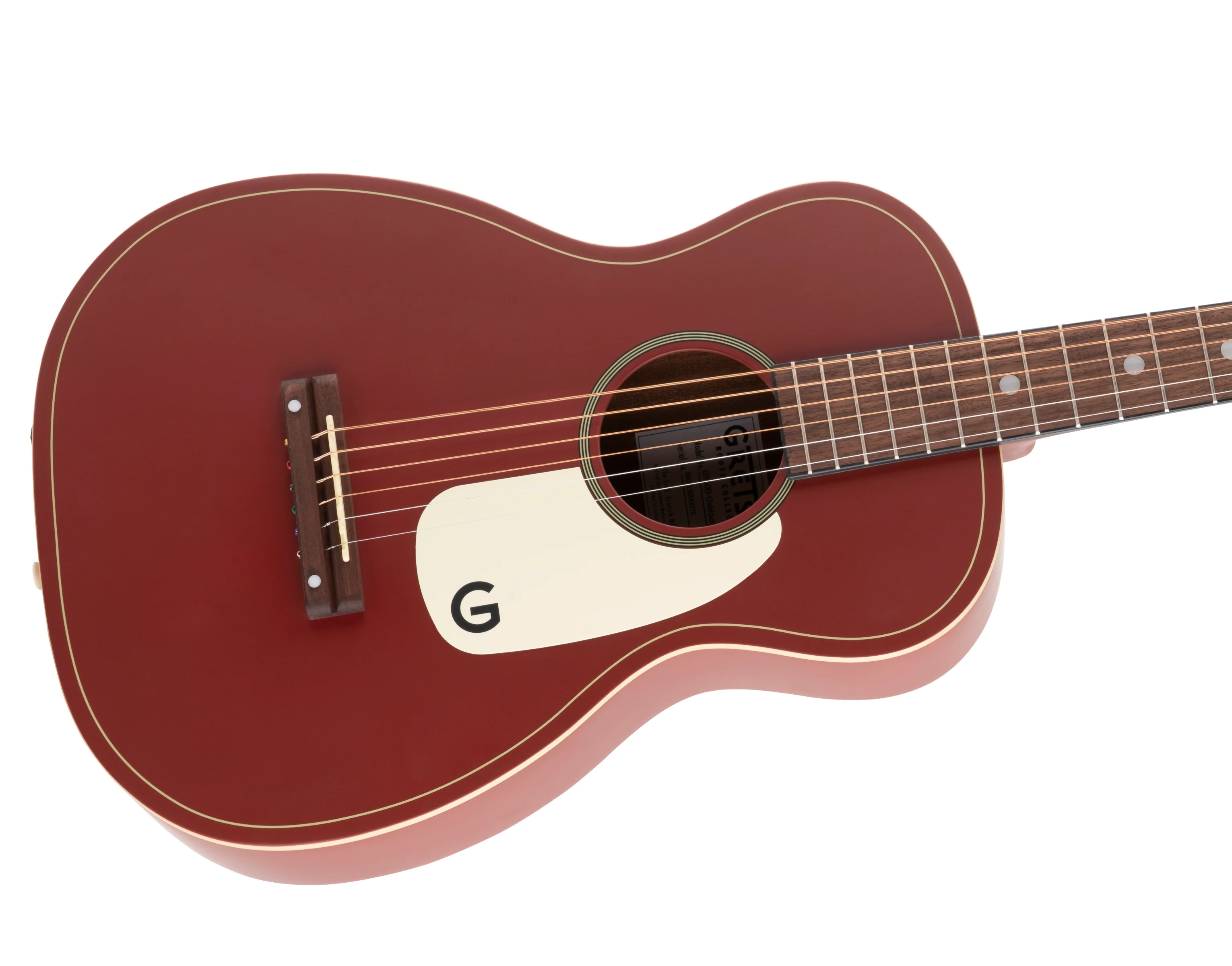 DISC - Gretsch G9500 Limited Edition Jim Dandy Walnut Fingerboard Oxblood Acoustic Guitar - Image 3