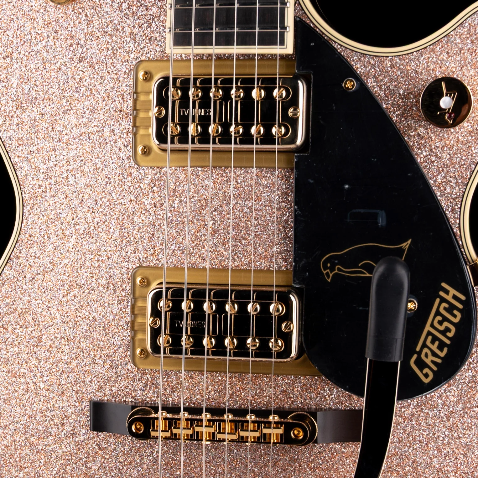 Gretsch Limited Edition G6129TG Champagne Sparkle Penguin with Case - Image 4