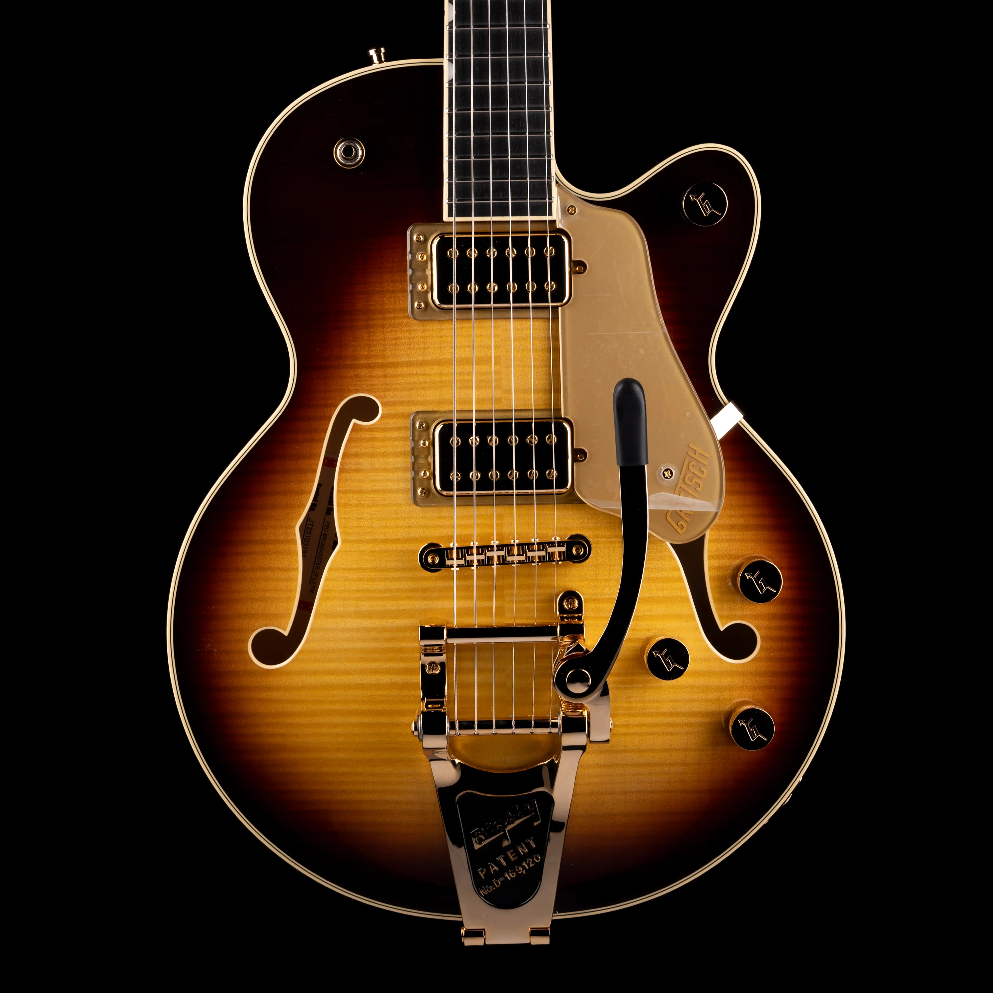 Gretsch Professional Broadkaster Jr. LX Figured Center Block Caramel Dawn with Case
