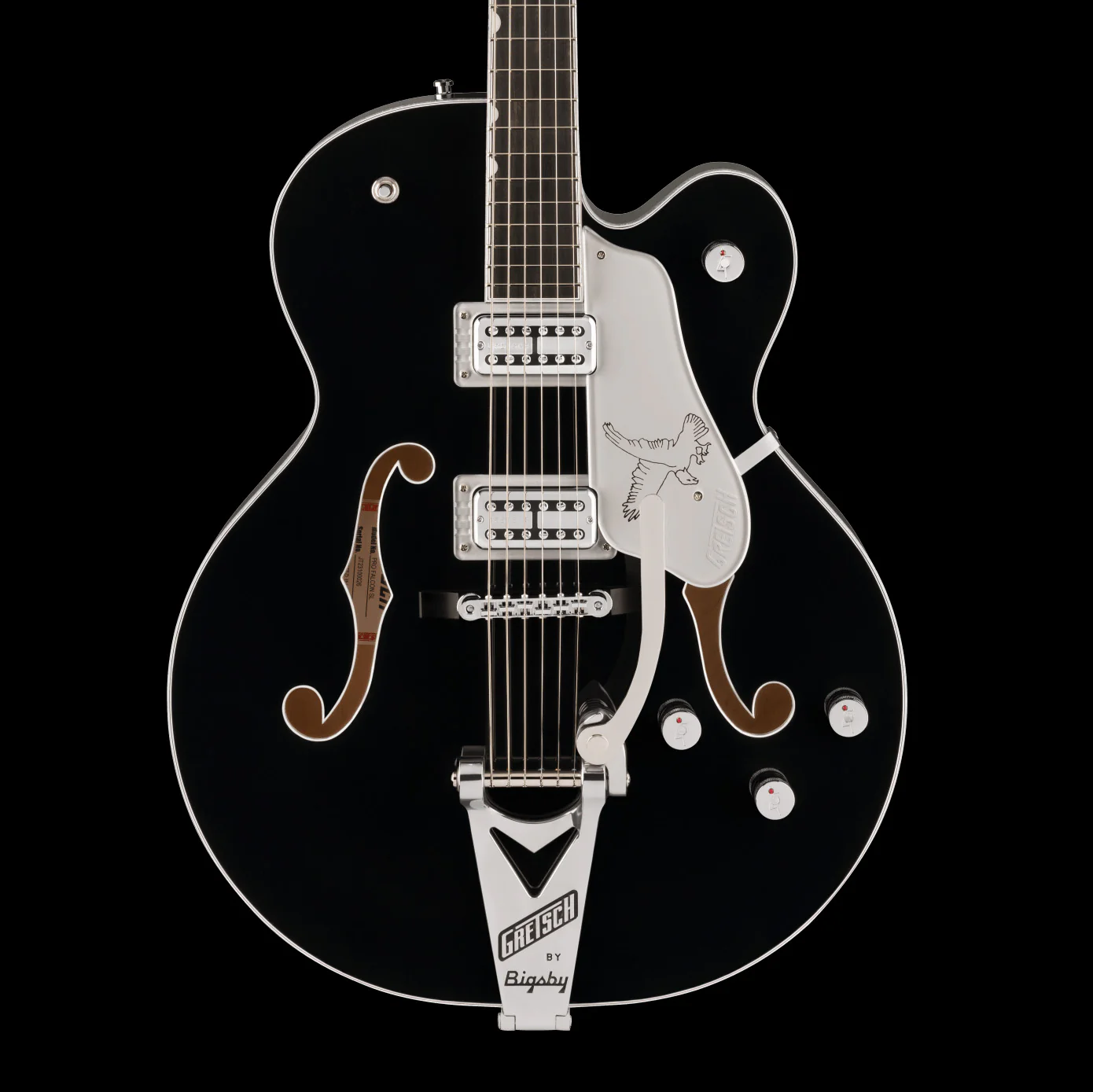 Gretsch Professional Falcon Hollow Body with Bigsby Black With Case