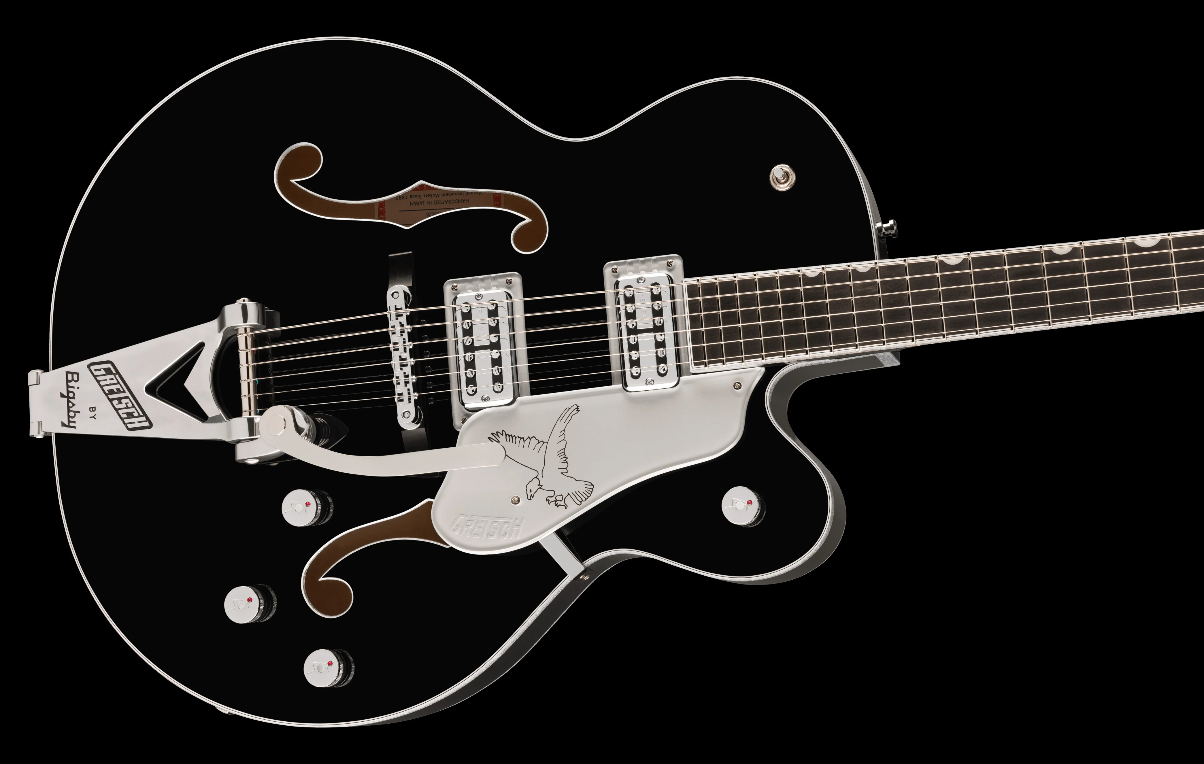 Gretsch Professional Falcon Hollow Body with Bigsby Black With Case - Image 4
