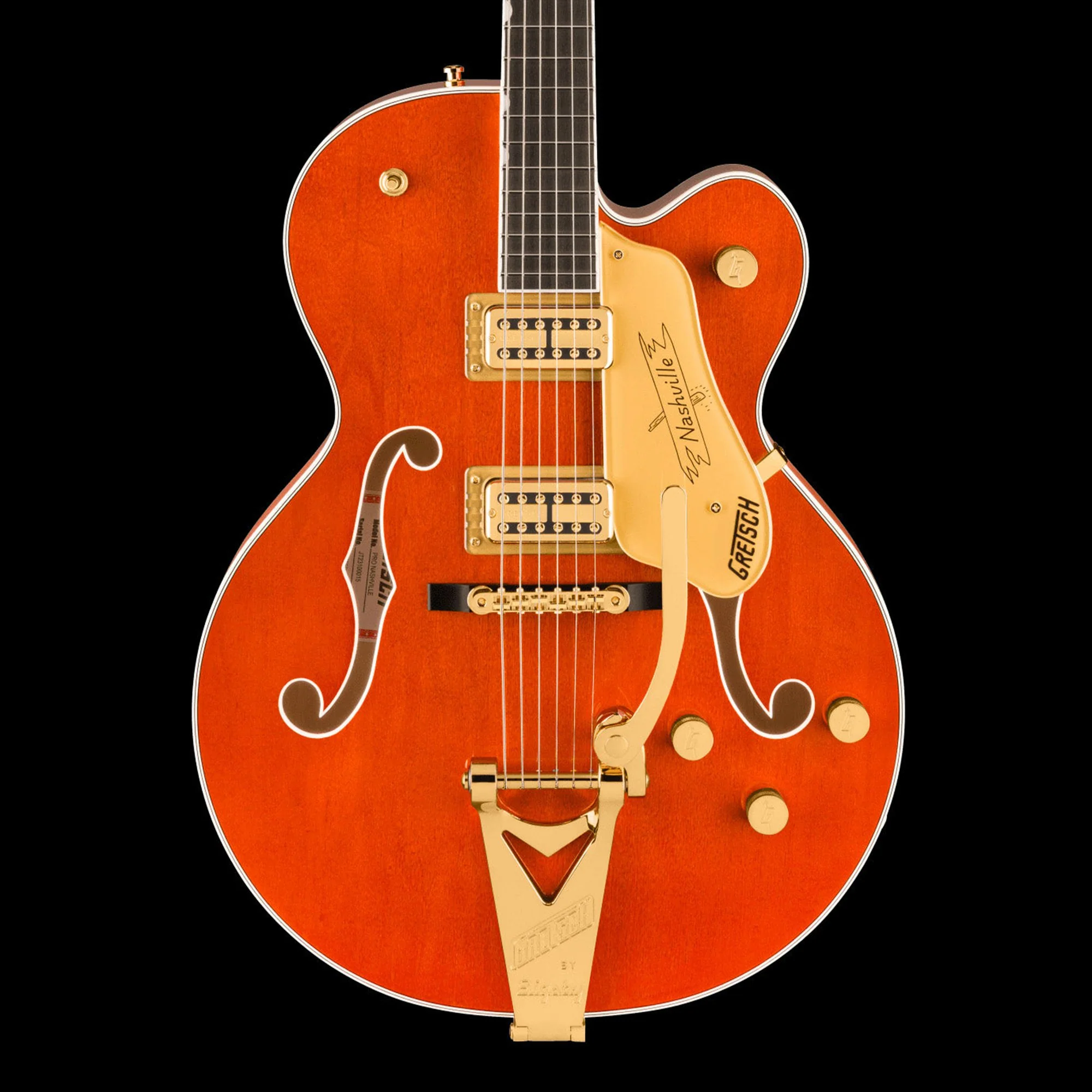 Gretsch Professional Nashville Hollow Body with Bigsby Orange Stain With Case