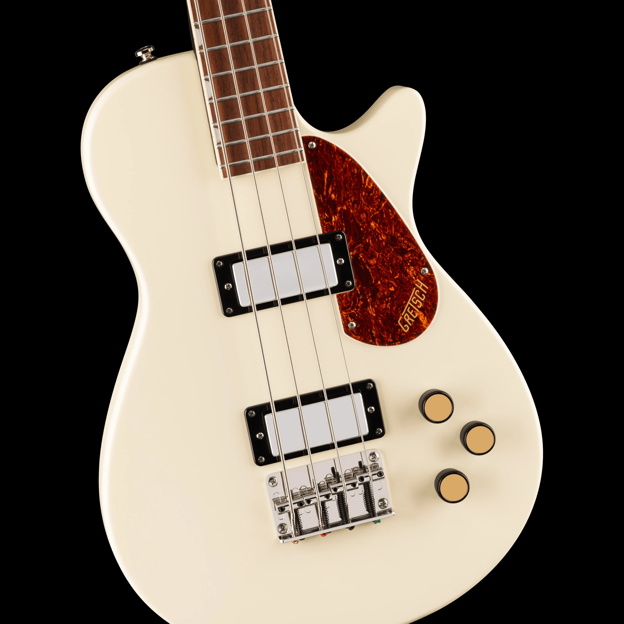 Gretsch Streamliner Jet Club Bass Single-Cut Laurel Fingerboard Vintage White - Image 5
