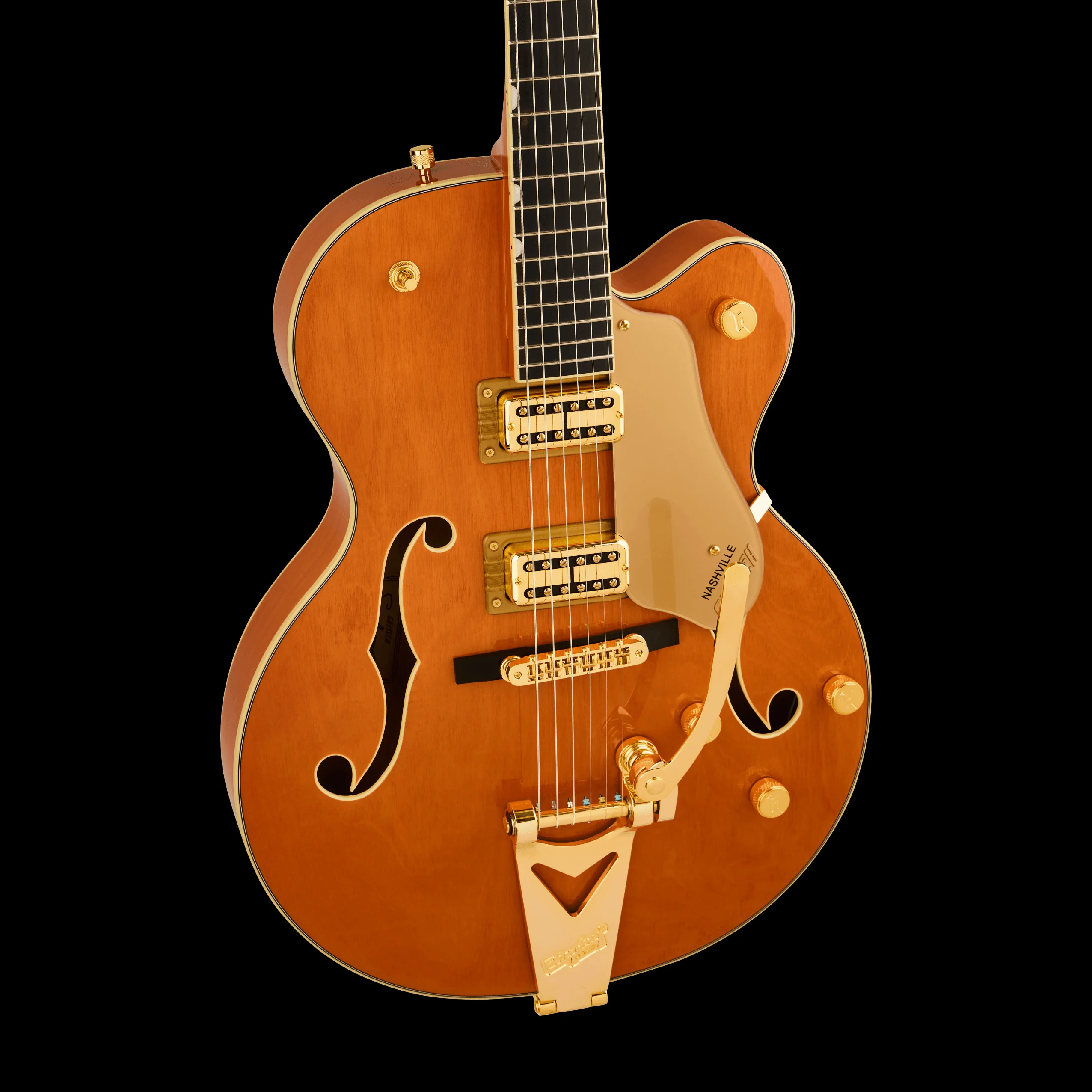Gretsch Synchromatic Nashville Hollow Body with Bigsby 50's Orange Stain With Case - Image 5