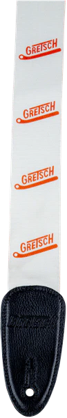 Gretsch Vibrato Arm Pattern Strap White/Orange - Image 2