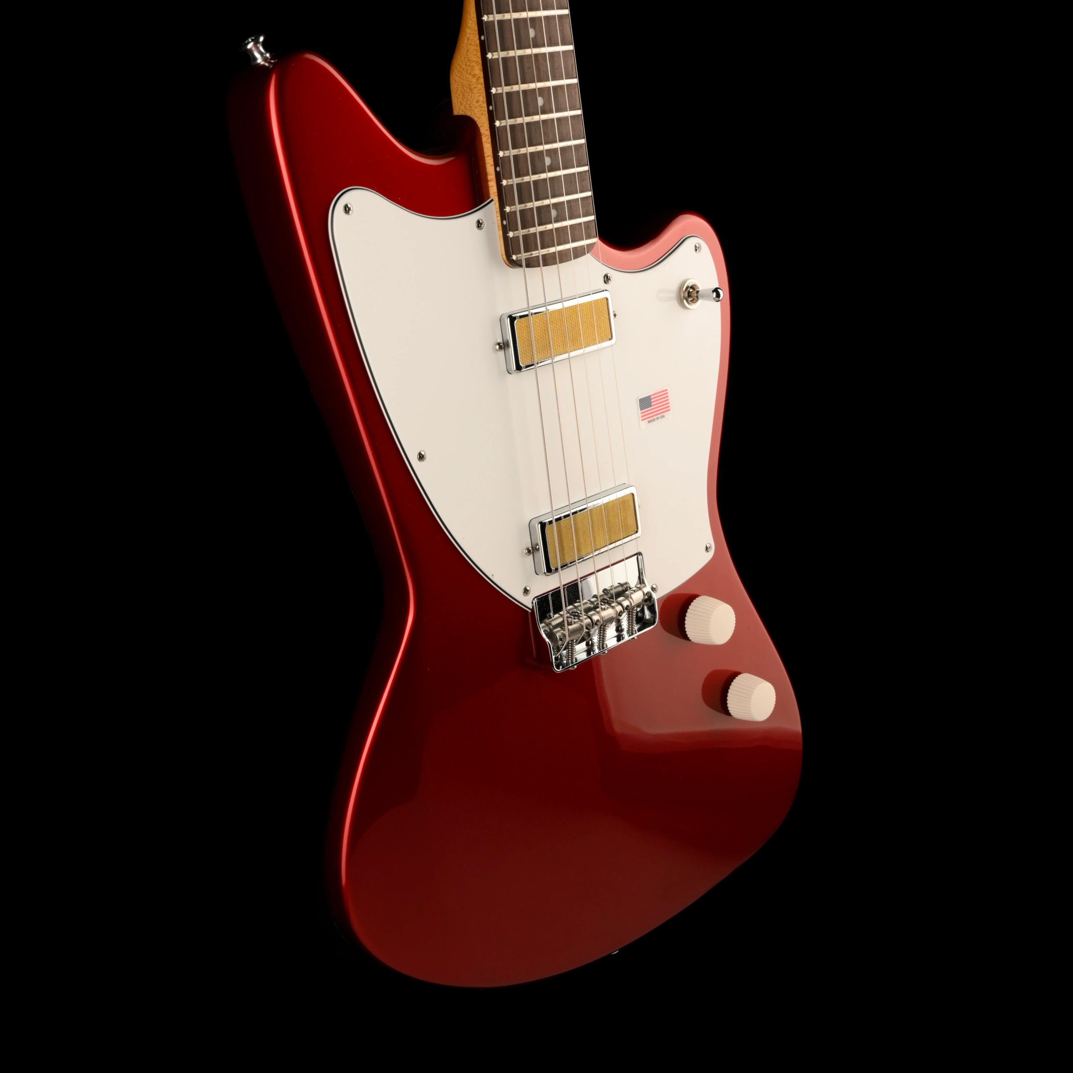Harmony Factory Special Silhouette Electric Guitar Cherry W/Case 1 of 24 B-Stock - Image 7