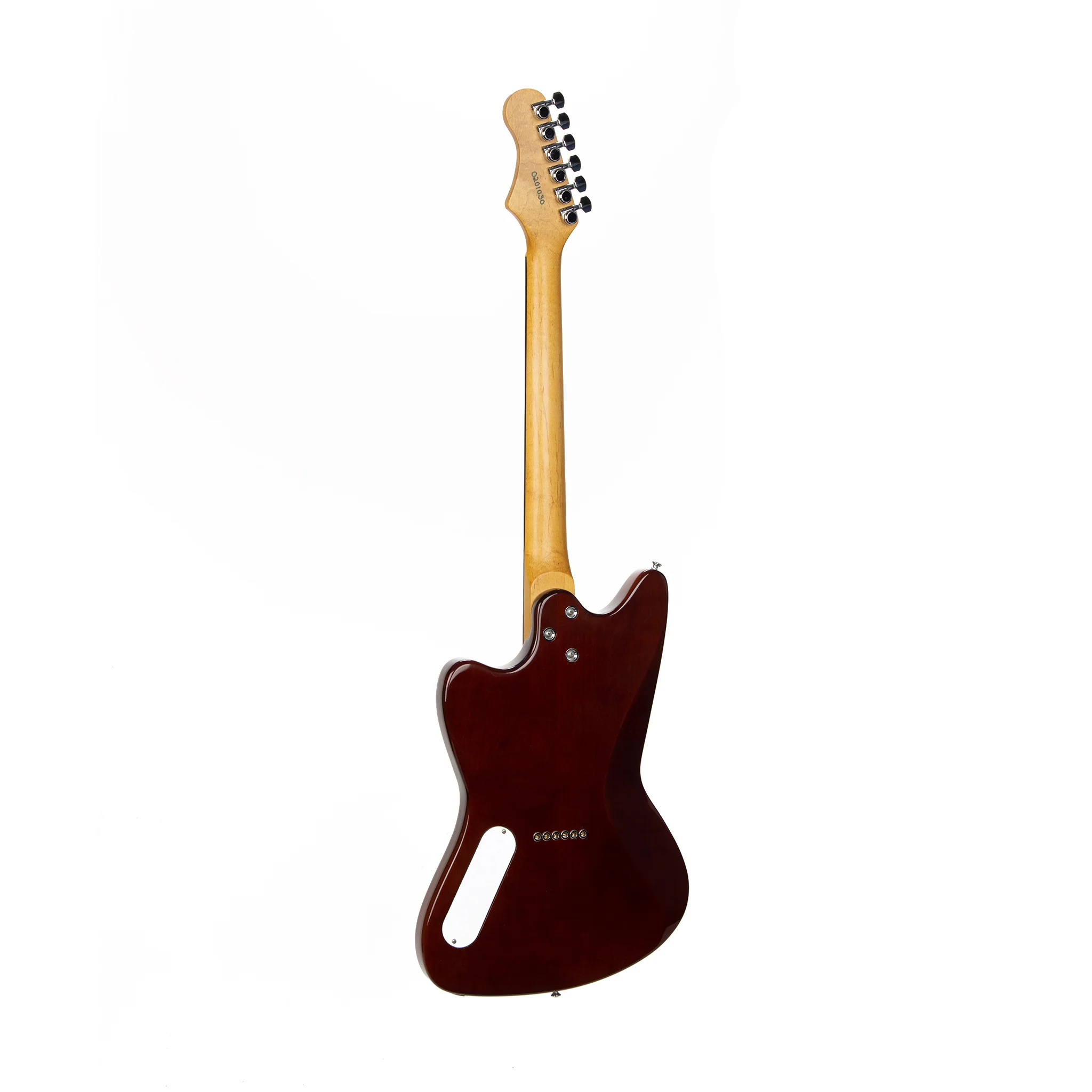 Harmony Limited Edition Silhouette Flame Maple Top Vintage Natural Electric Guitar - Image 3