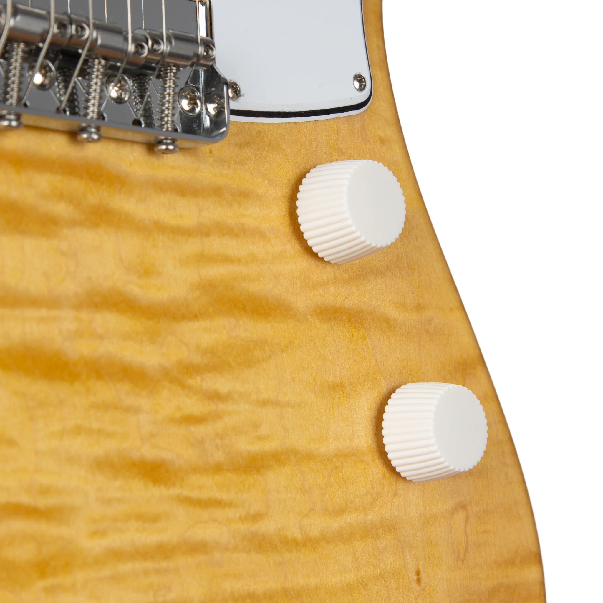 Harmony Limited Edition Silhouette Flame Maple Top Vintage Natural Electric Guitar - Image 6