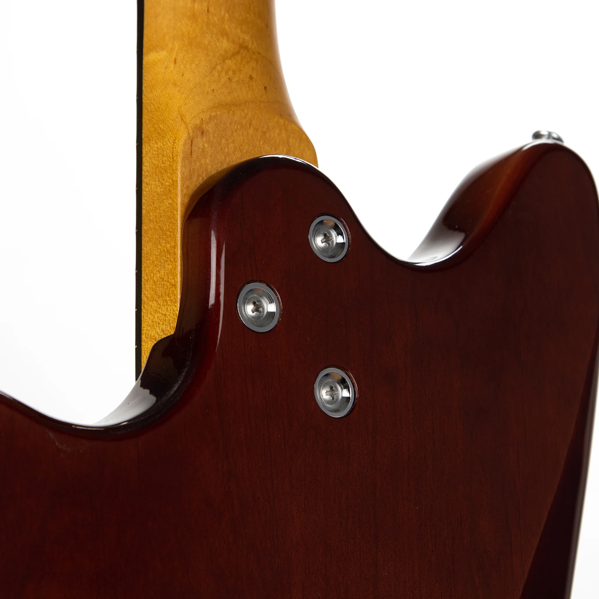 Harmony Limited Edition Silhouette Flame Maple Top Vintage Natural Electric Guitar - Image 7