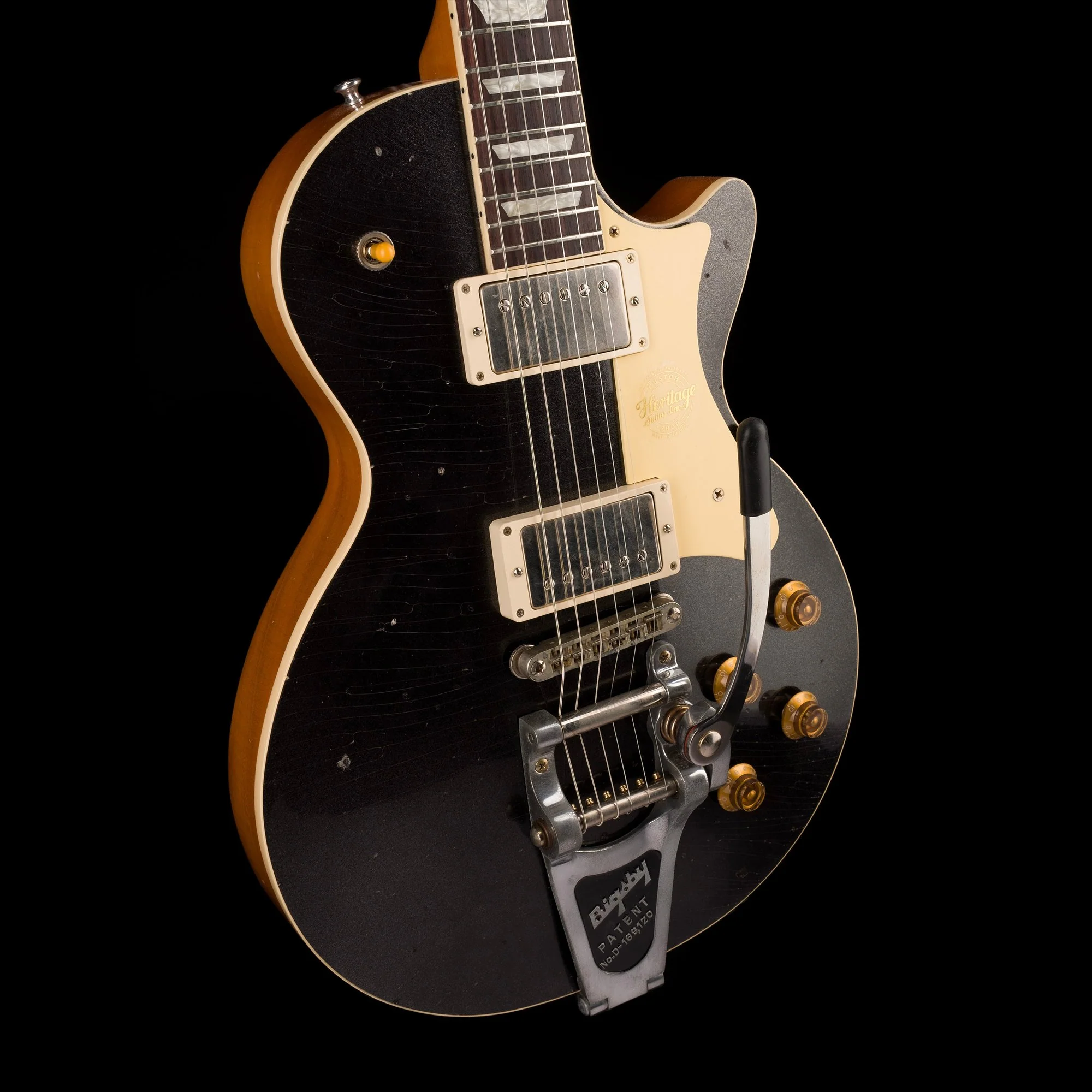 Heritage Custom Shop Custom Core H-150 Artisan Aged with Bigsby Space Black with Case - Image 10