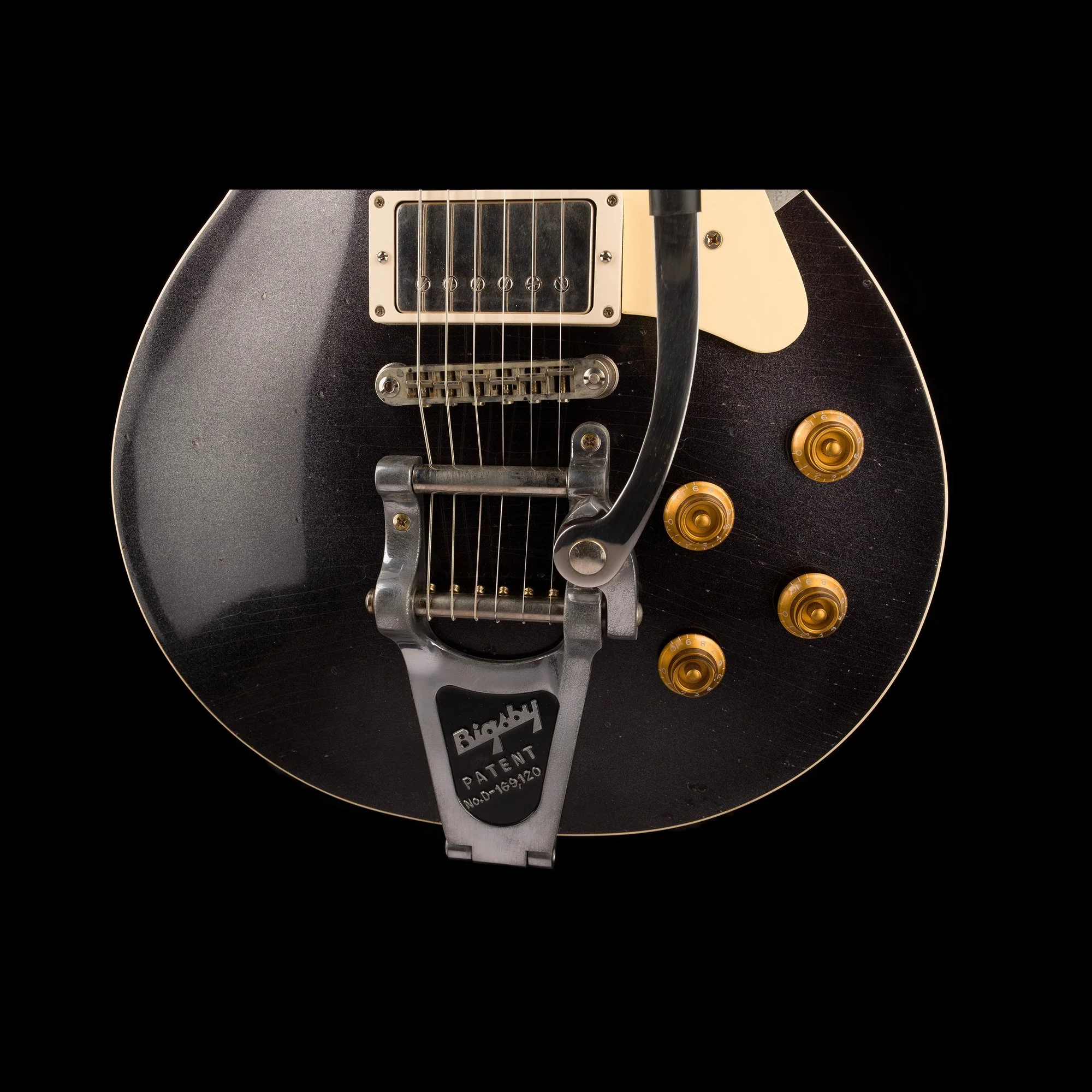 Heritage Custom Shop Custom Core H-150 Artisan Aged with Bigsby Space Black with Case - Image 5