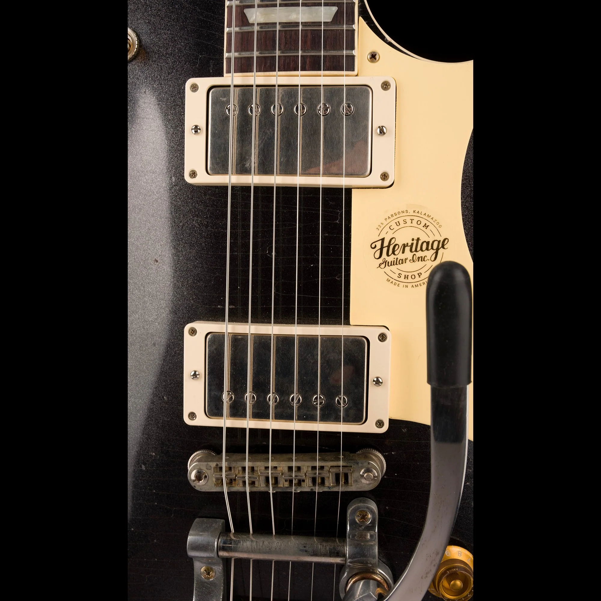Heritage Custom Shop Custom Core H-150 Artisan Aged with Bigsby Space Black with Case - Image 7