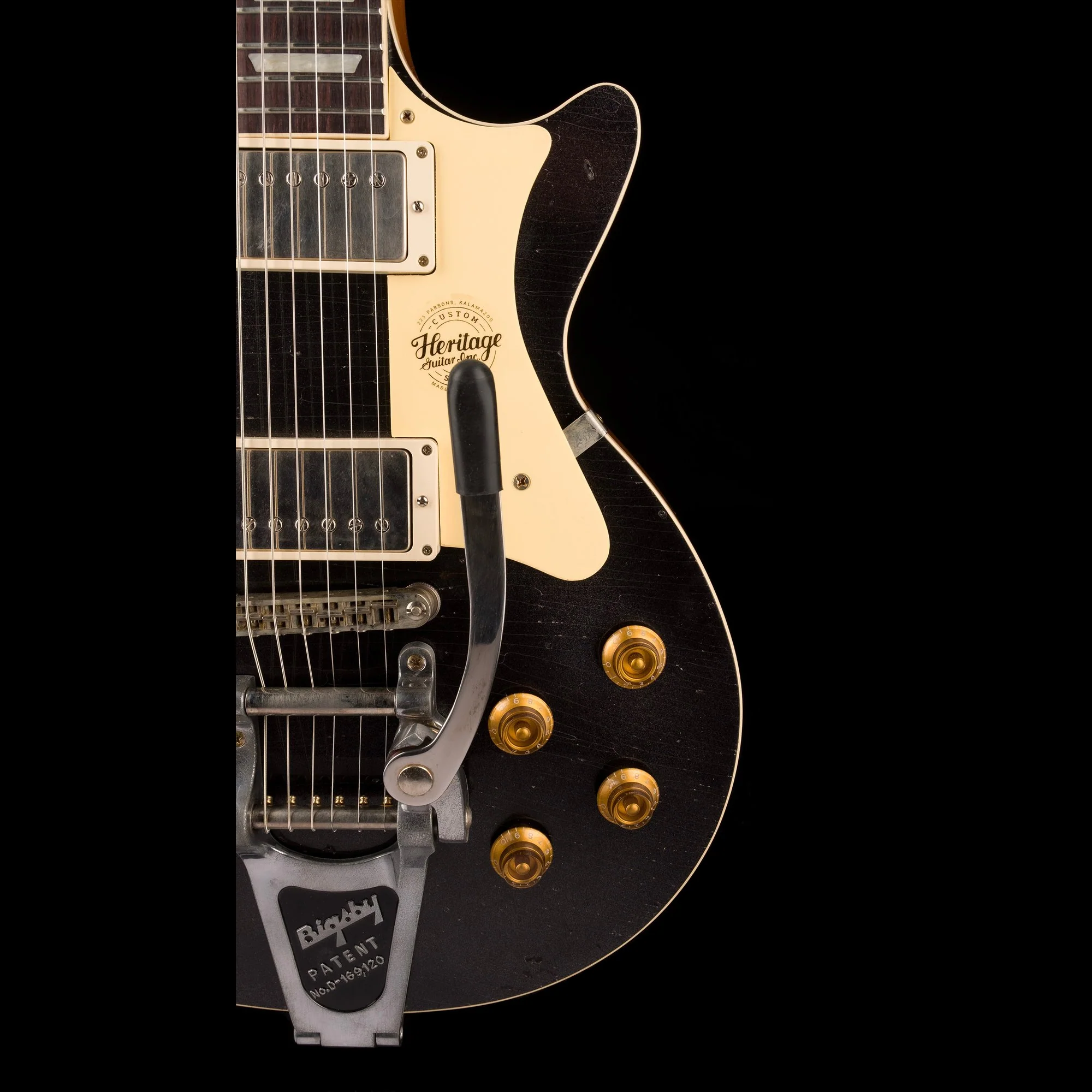 Heritage Custom Shop Custom Core H-150 Artisan Aged with Bigsby Space Black with Case - Image 9