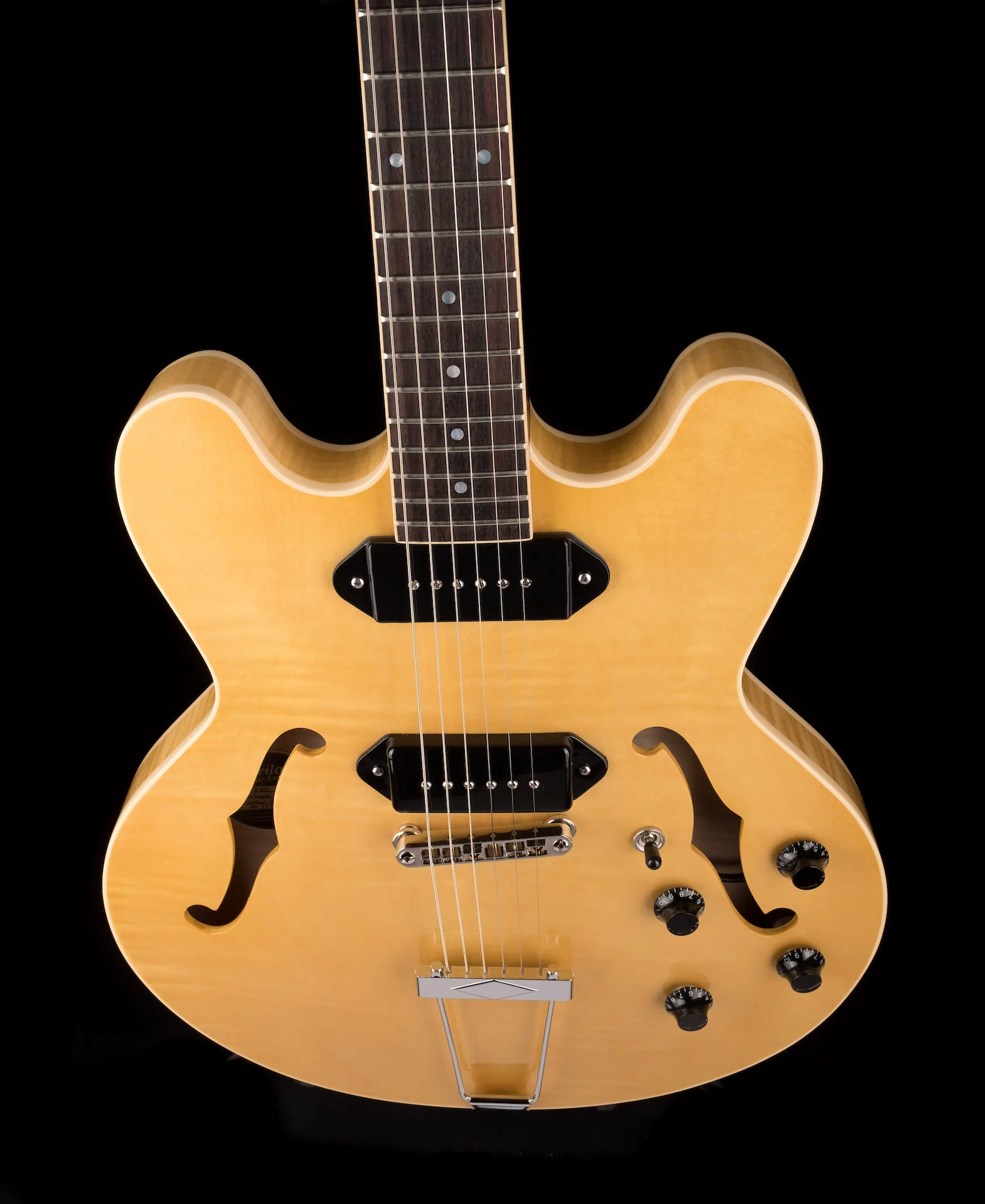 Heritage H-530 Hollow Antique Natural Electric Guitar with Case - Image 4
