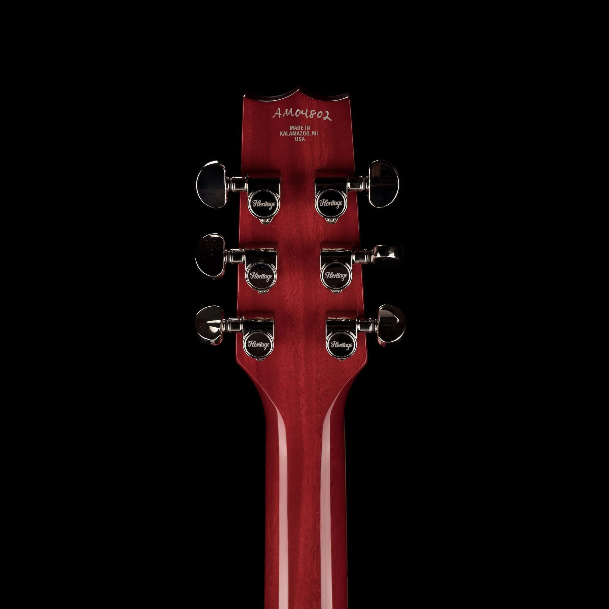Heritage Standard H-535 Semi-Hollow Trans Cherry Electric Guitar with Case - Image 19